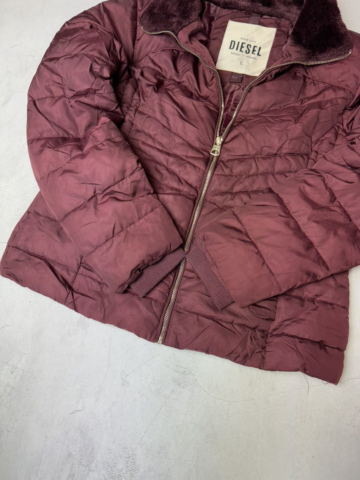 Diesel × Vintage Diesel Jacket Women’s Vintage Red Size L / US 10 / IT 46 - 7 Thumbnail