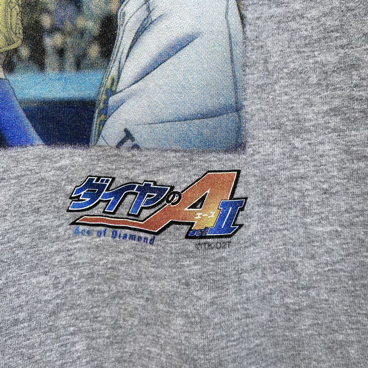 Anime Vintage Y2K Ace Of Diamond Japanese Anime ERD GRUNGE TEE Size US M / EU 48-50 / 2 - 3 Thumbnail
