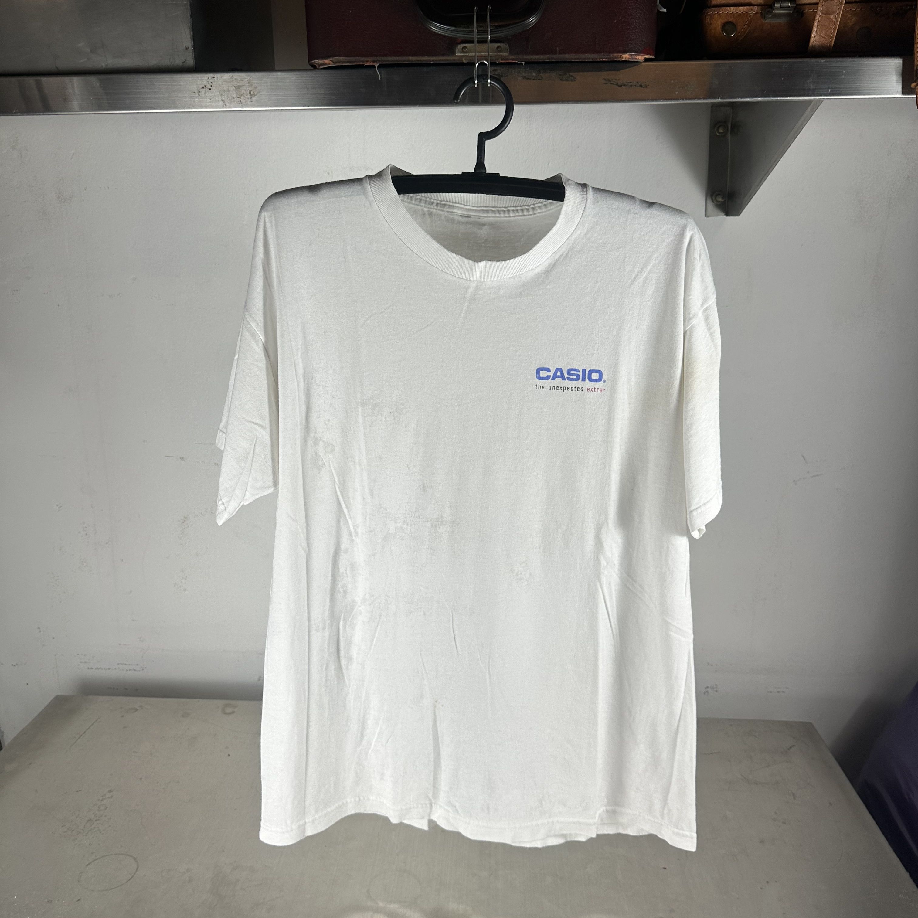 Vintage 90s Casio Innovation Continues Calculator Promo T-shirt Size US XL / EU 56 / 4 - 2 Thumbnail