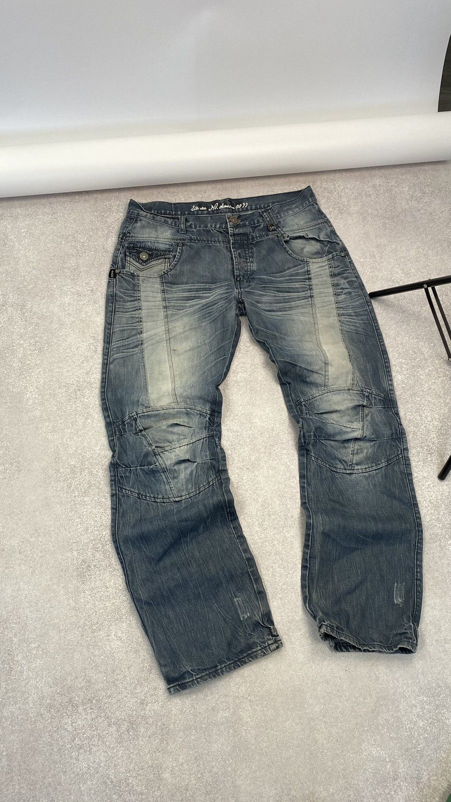 Other Jeans Dirty Pants faded crashed y2k distressed Size US 38 / EU 54 - 2 Thumbnail