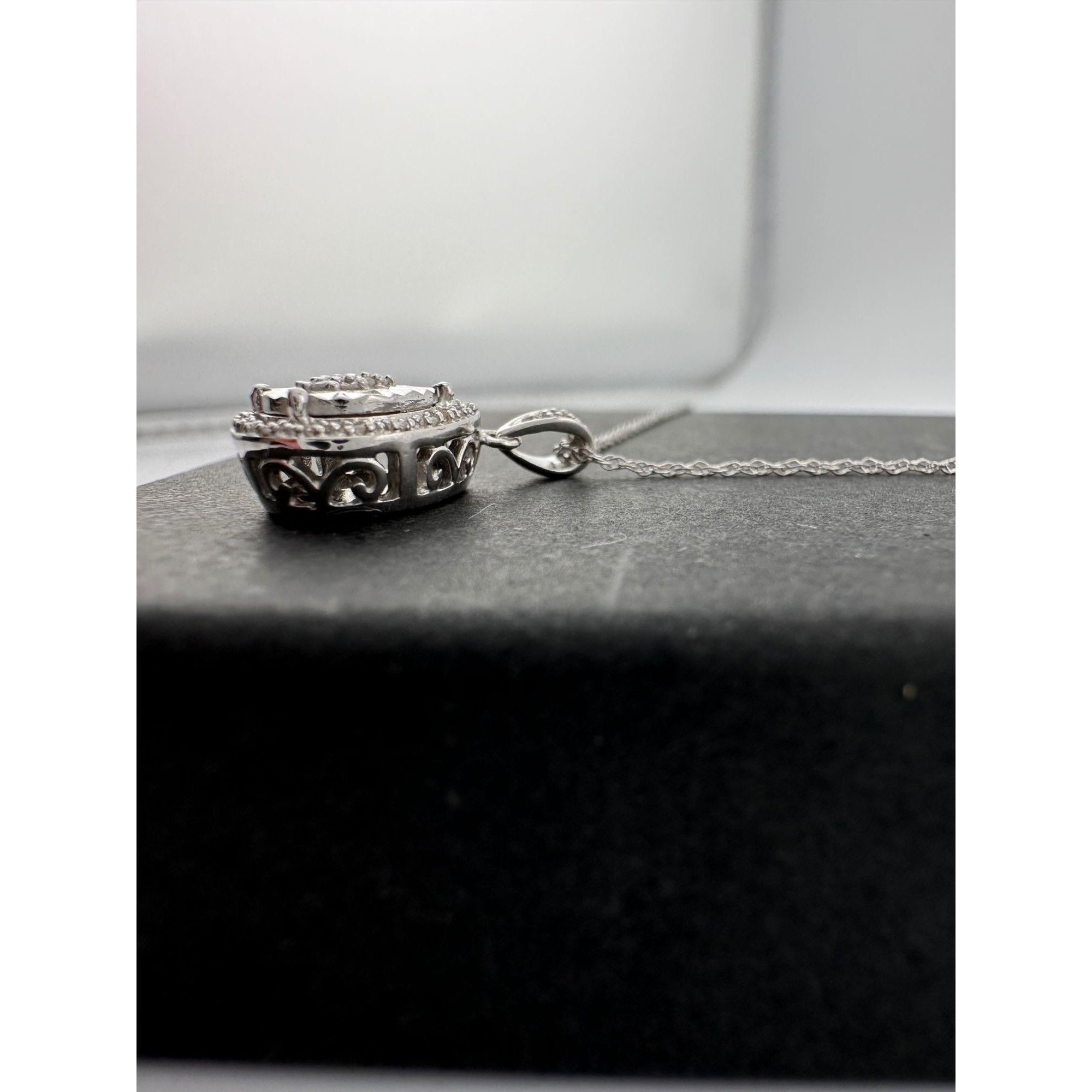 Other Pear Cut Natural Diamond Pendant Necklace Size ONE SIZE - 14 Thumbnail