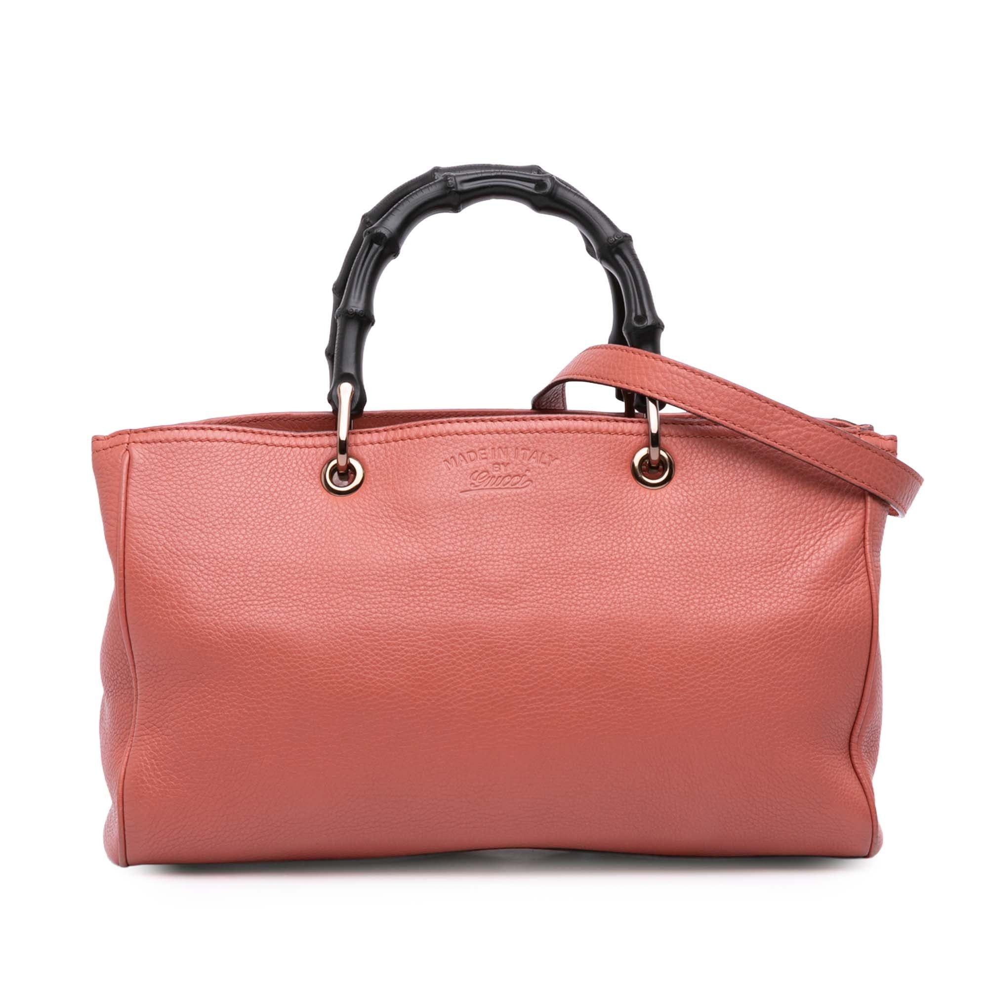 Gucci Medium Calfskin Bamboo Shopper Satchel Size ONE SIZE - 1 Thumbnail