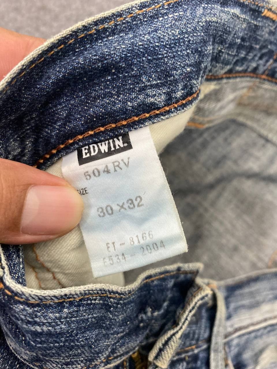 Edwin vintage edwin rebel distressed denim top button missing Size US 33 - 16 Thumbnail