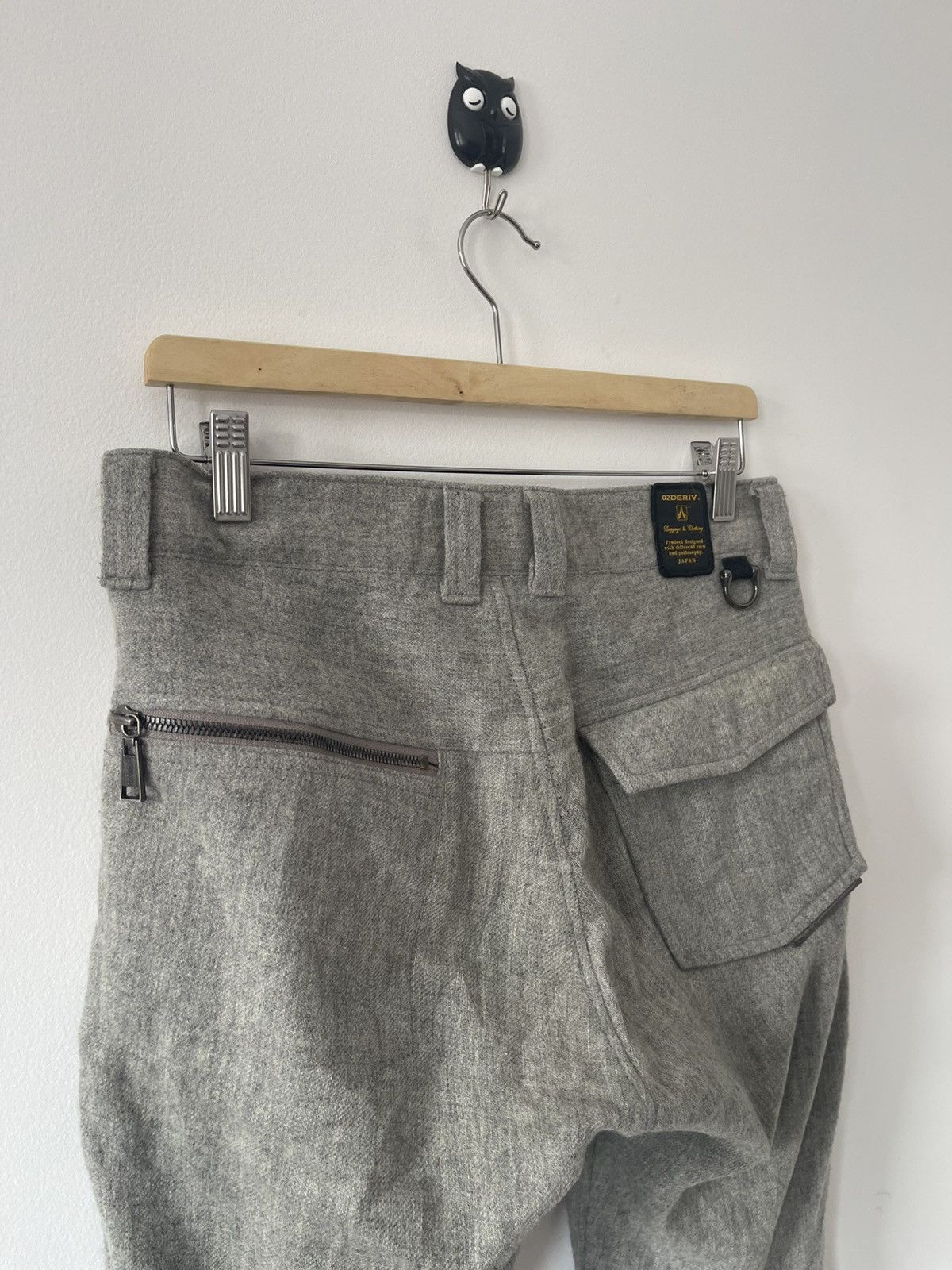 02DERIV. Rare Vintage 02DERIV. Wool Tactical Cargo Style Pant Size US 31 - 12 Thumbnail