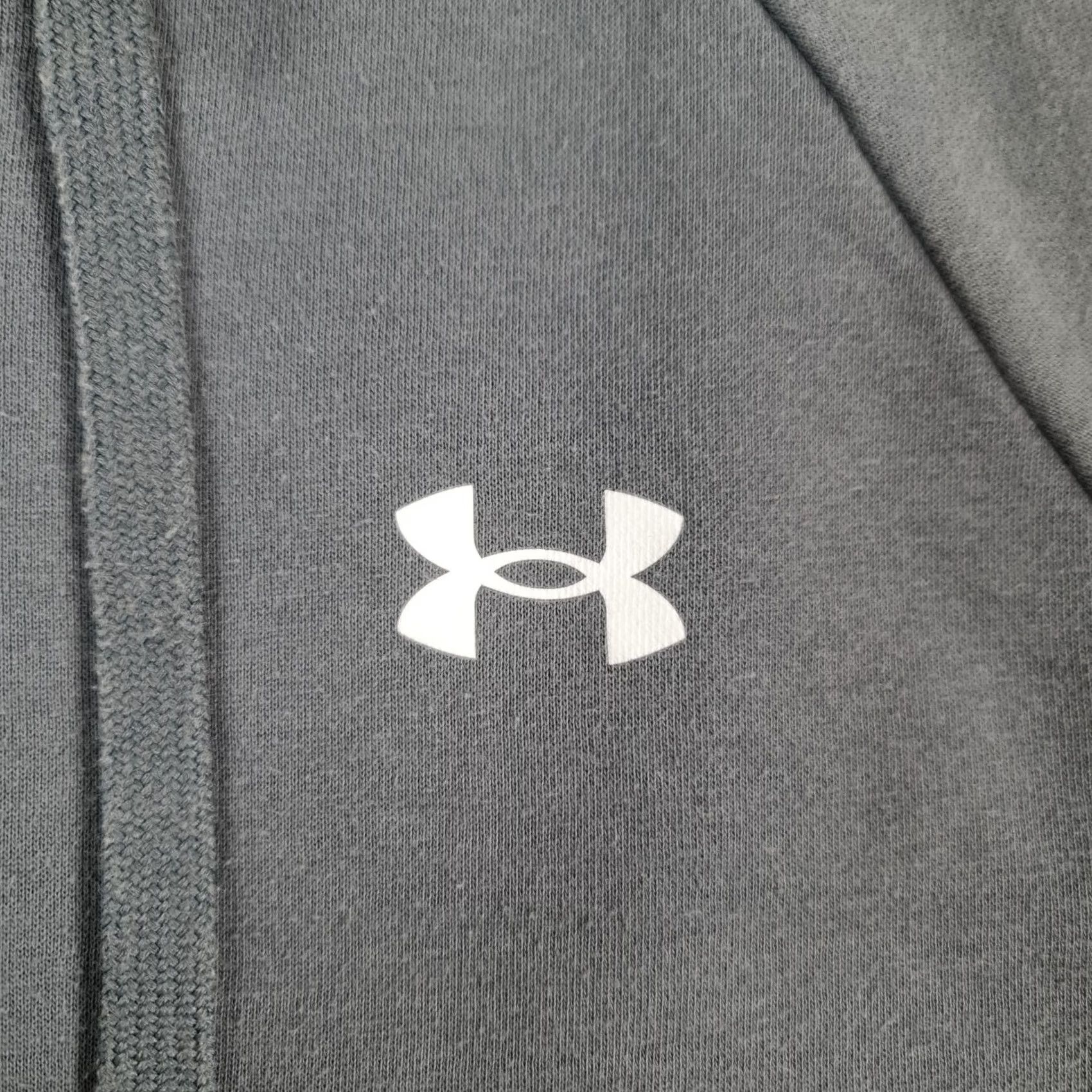 Under Armour Under Armour Mens Hoodie Full Zip Grey M Regular Cotton Fleece Rival 1357106 Size US M / EU 48-50 / 2 - 5 Thumbnail