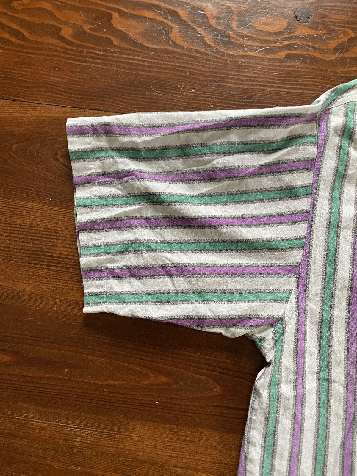 Dockers × Vintage Vintage ‘92 Dockers Oversized Stripe Short Sleeve Button Up Size US M / EU 48-50 / 2 - 9 Thumbnail