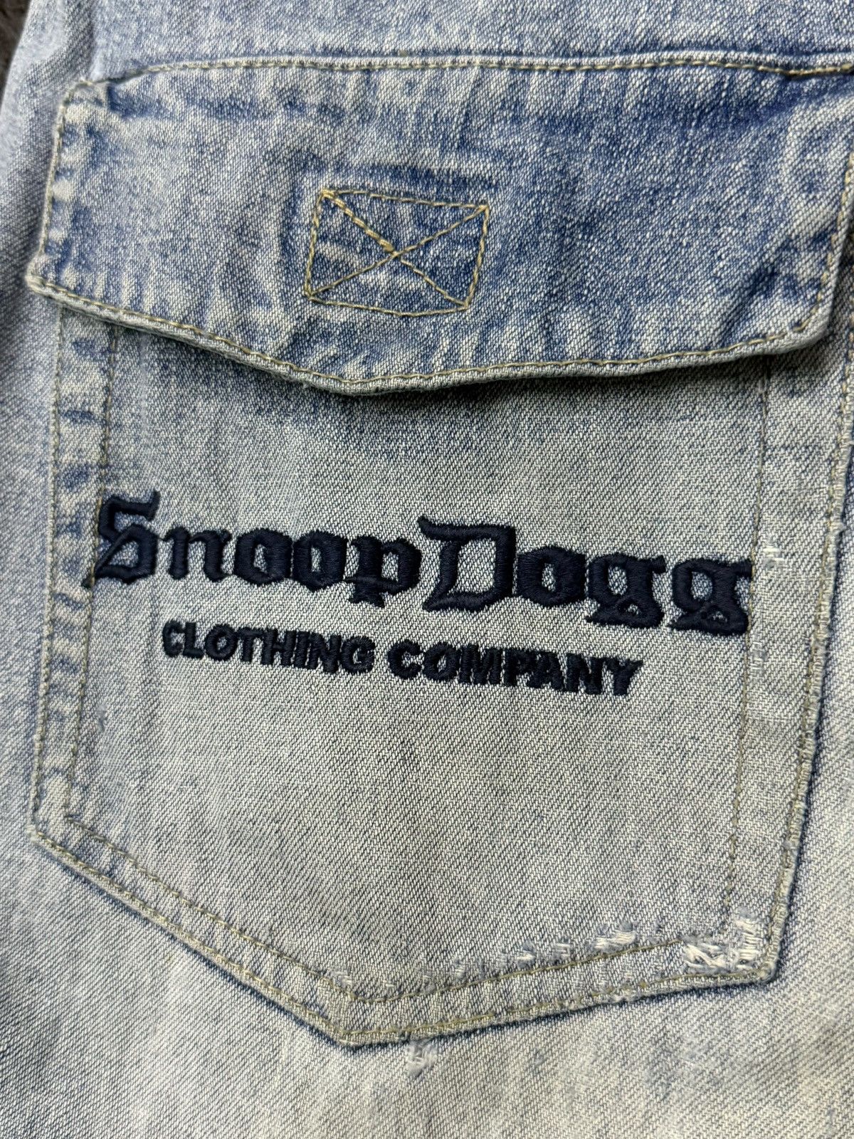 Snoop Dogg Vintage Snoop Dogg Clothing Company Baggy Distressed Denim Size US 31 - 12 Thumbnail