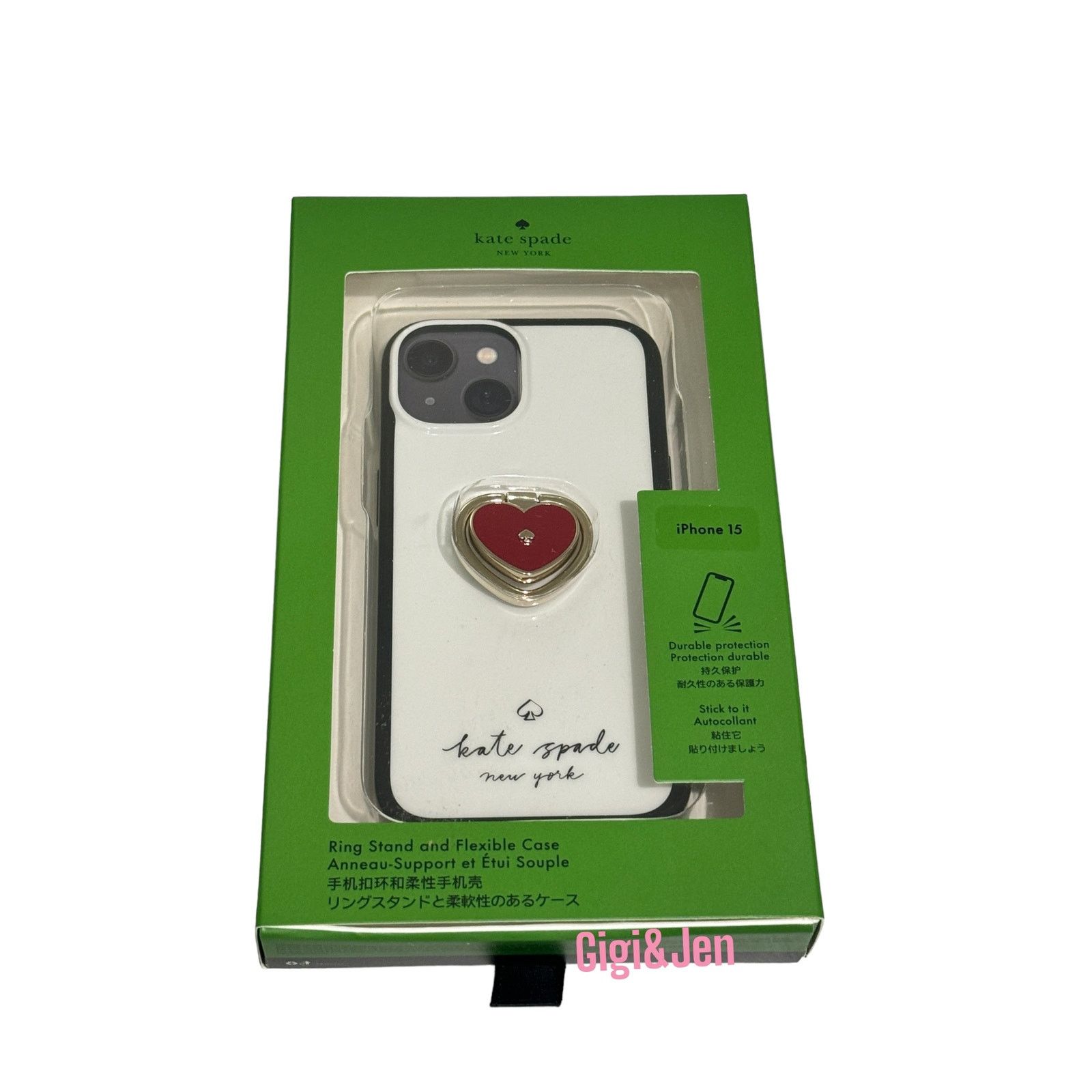 Kate Spade Kate Spade Heart Stability Ring Phone 15 Case i Size ONE SIZE - 2 Thumbnail