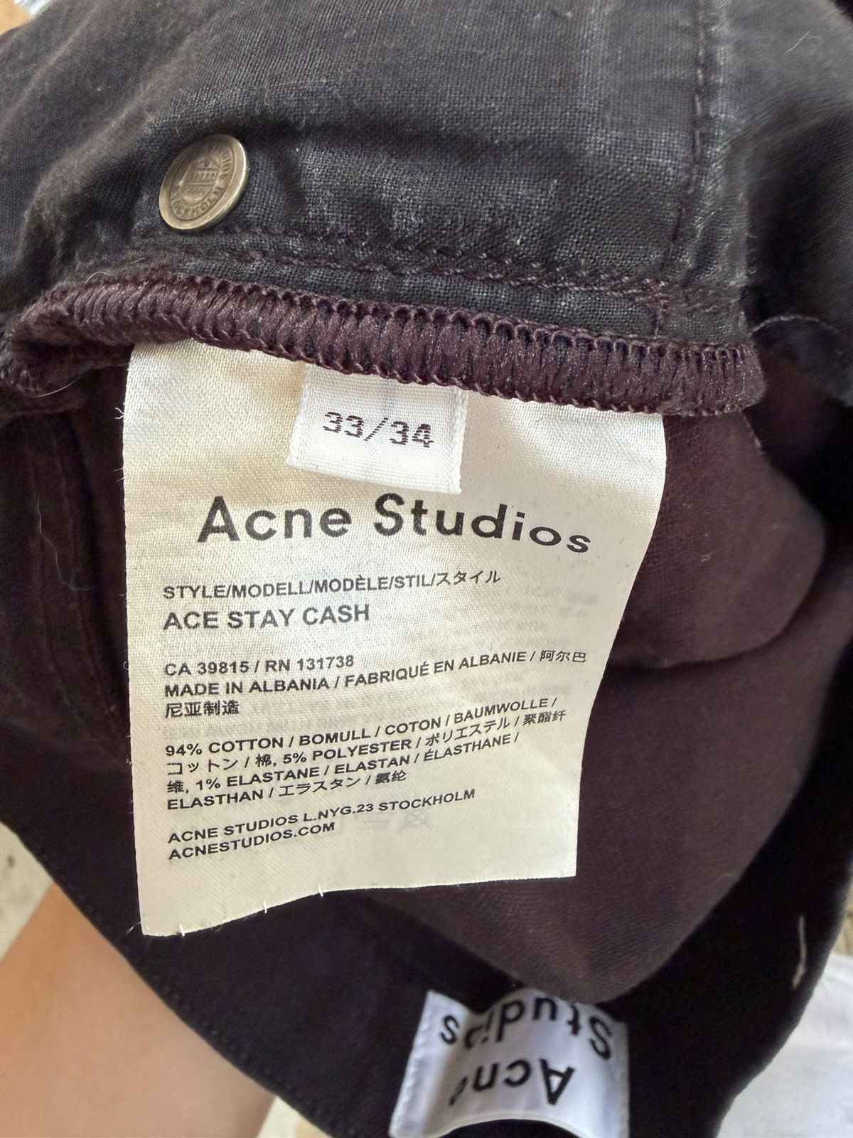 Acne Studios Ace Stay Cash Black Denim Size US 33 - 4 Thumbnail