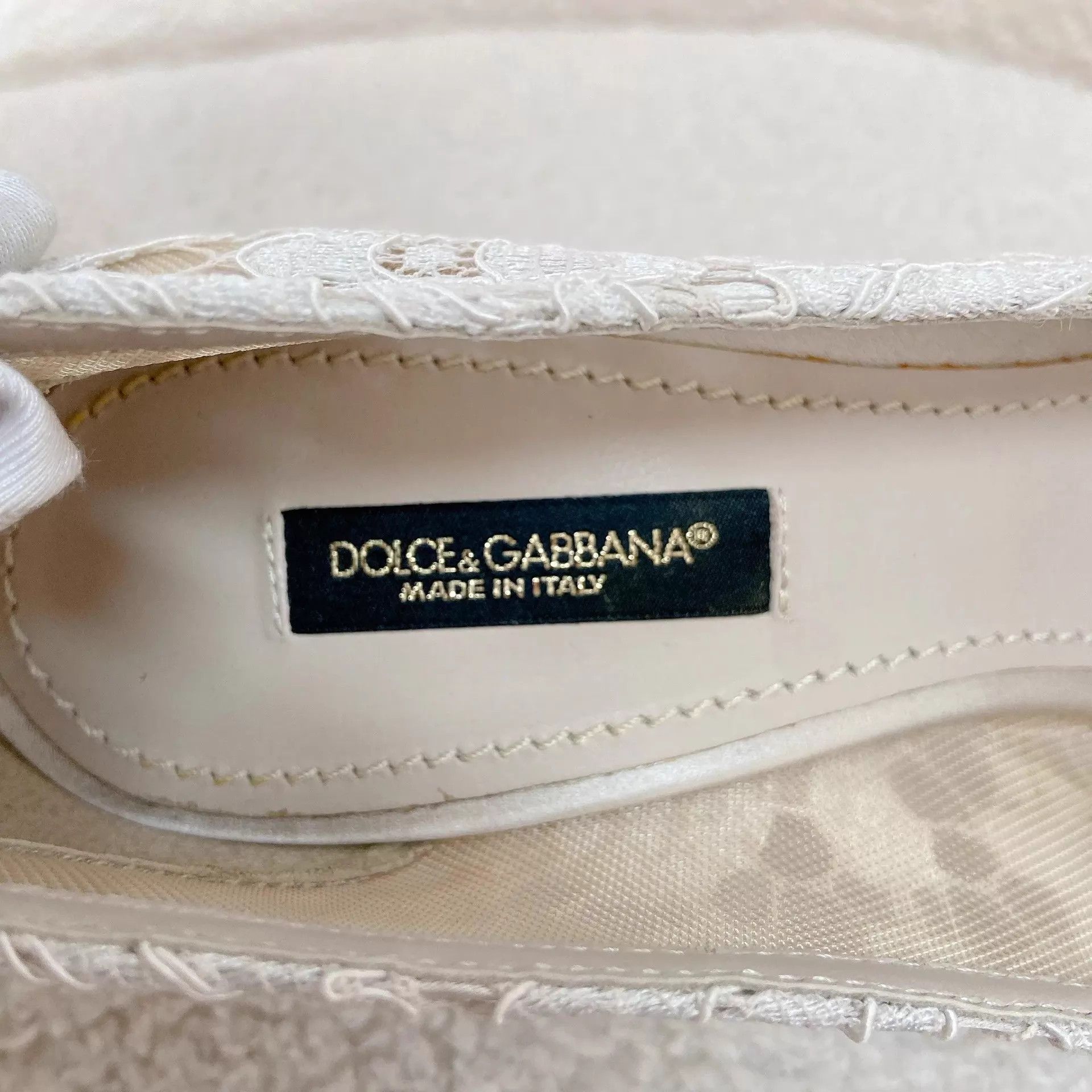Dolce & Gabbana Dolce&Gabbana lace high heels 36 EU Size US 5.5 / IT 35.5 - 5 Thumbnail