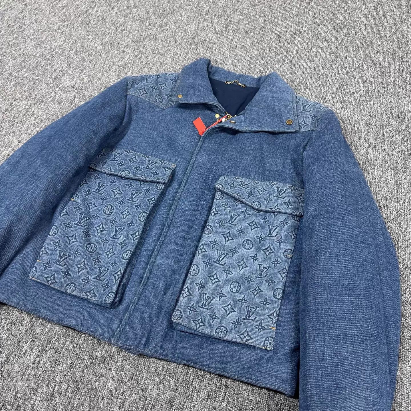 Louis Vuitton LV Monogram Denim Big Pocket Padded Jacket 48 Size US M / EU 48-50 / 2 - 3 Thumbnail
