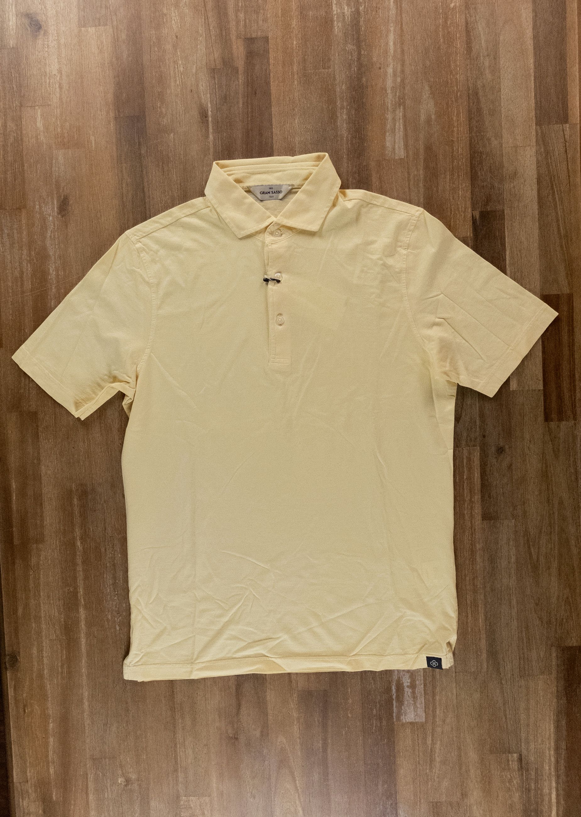 Gran Sasso GRAN SASSO yellow lightweight jersey cotton polo shirt M Size US M / EU 48-50 / 2 - 1 Thumbnail