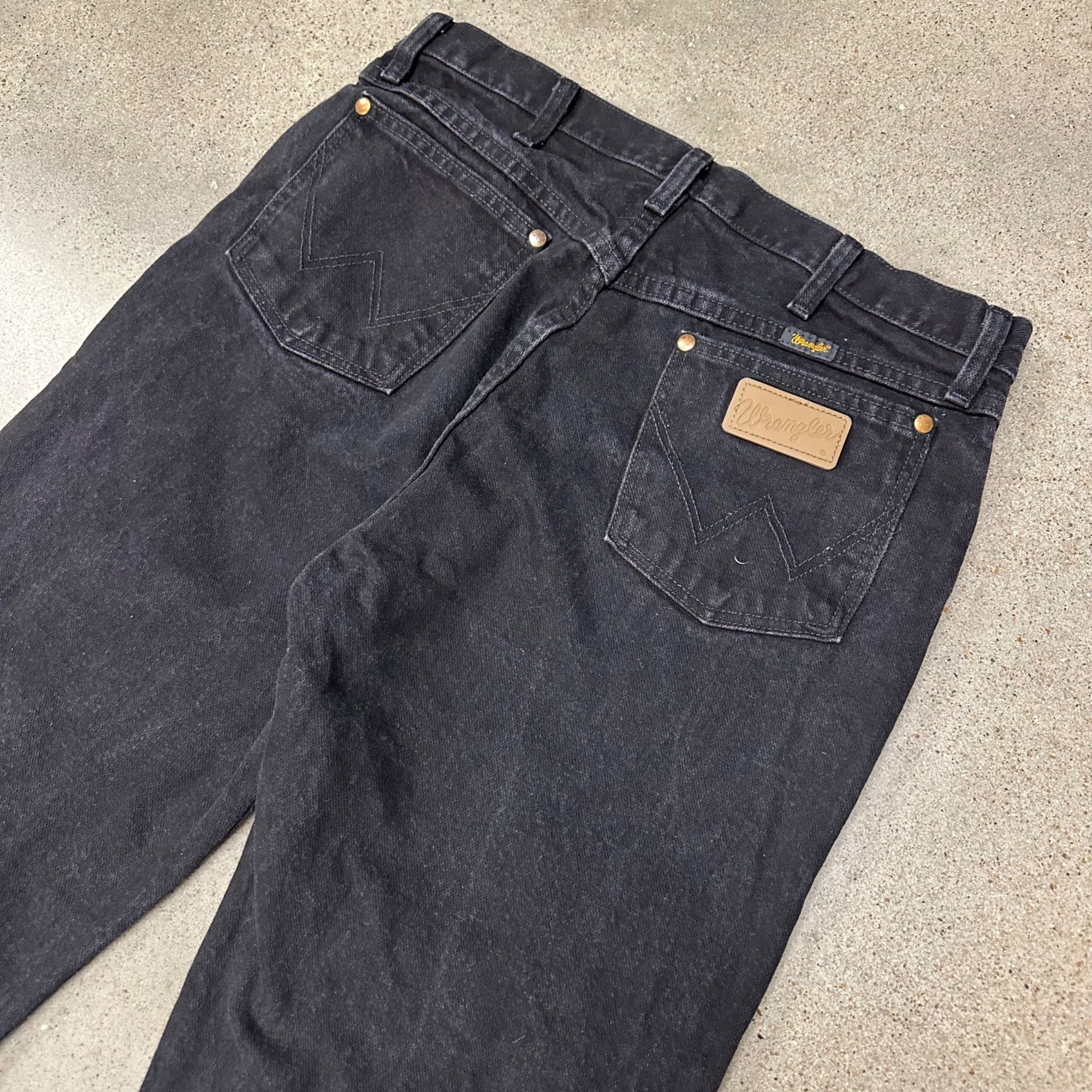 Vintage × Wrangler Vintage 80s/90s Black Wrangler Denim Jean Pants Size US 33 - 4 Thumbnail