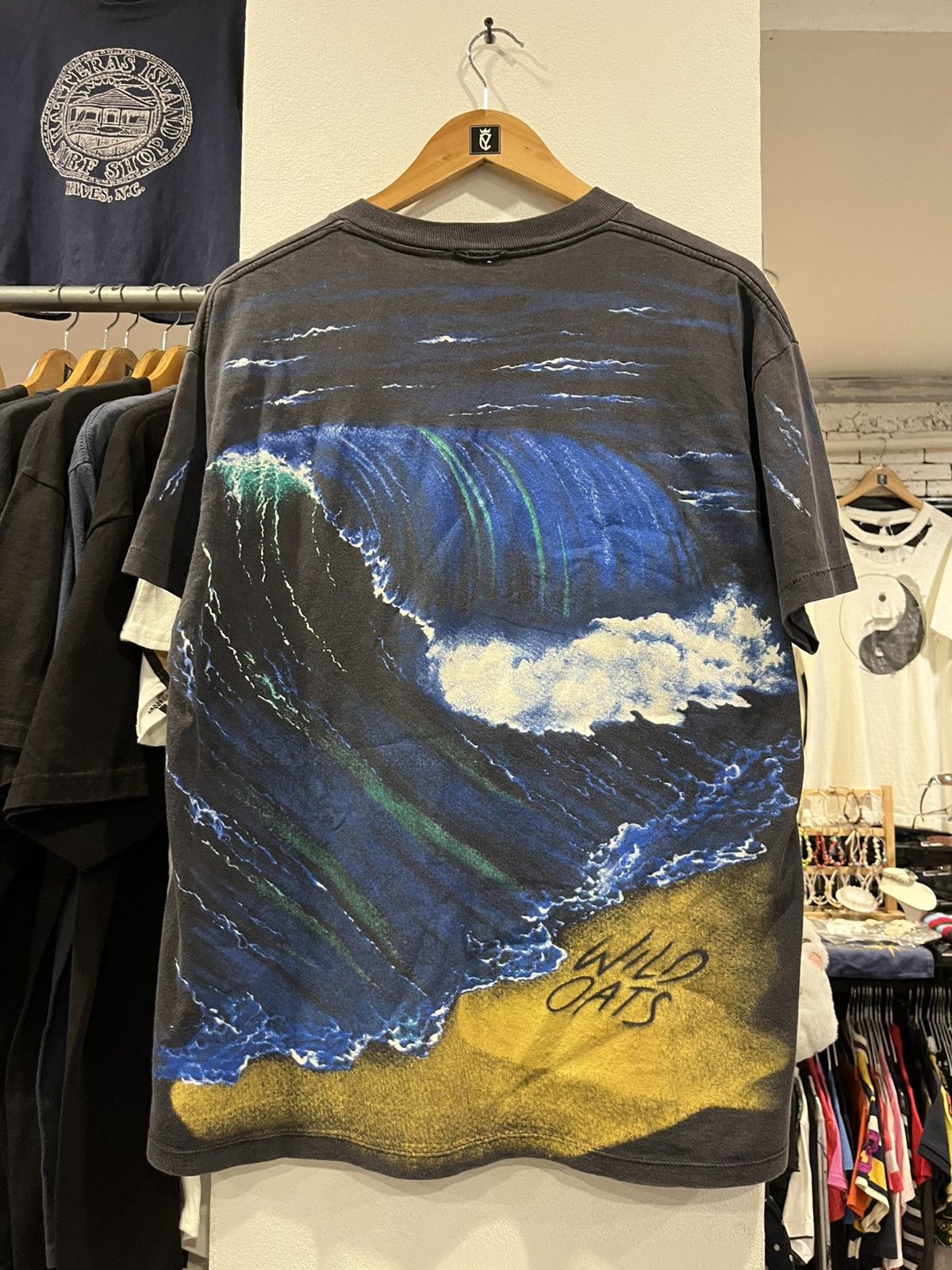Other Vintage 90s Wild Oats Wave AOP T-Shirt Size US L / EU 52-54 / 3 - 2 Thumbnail