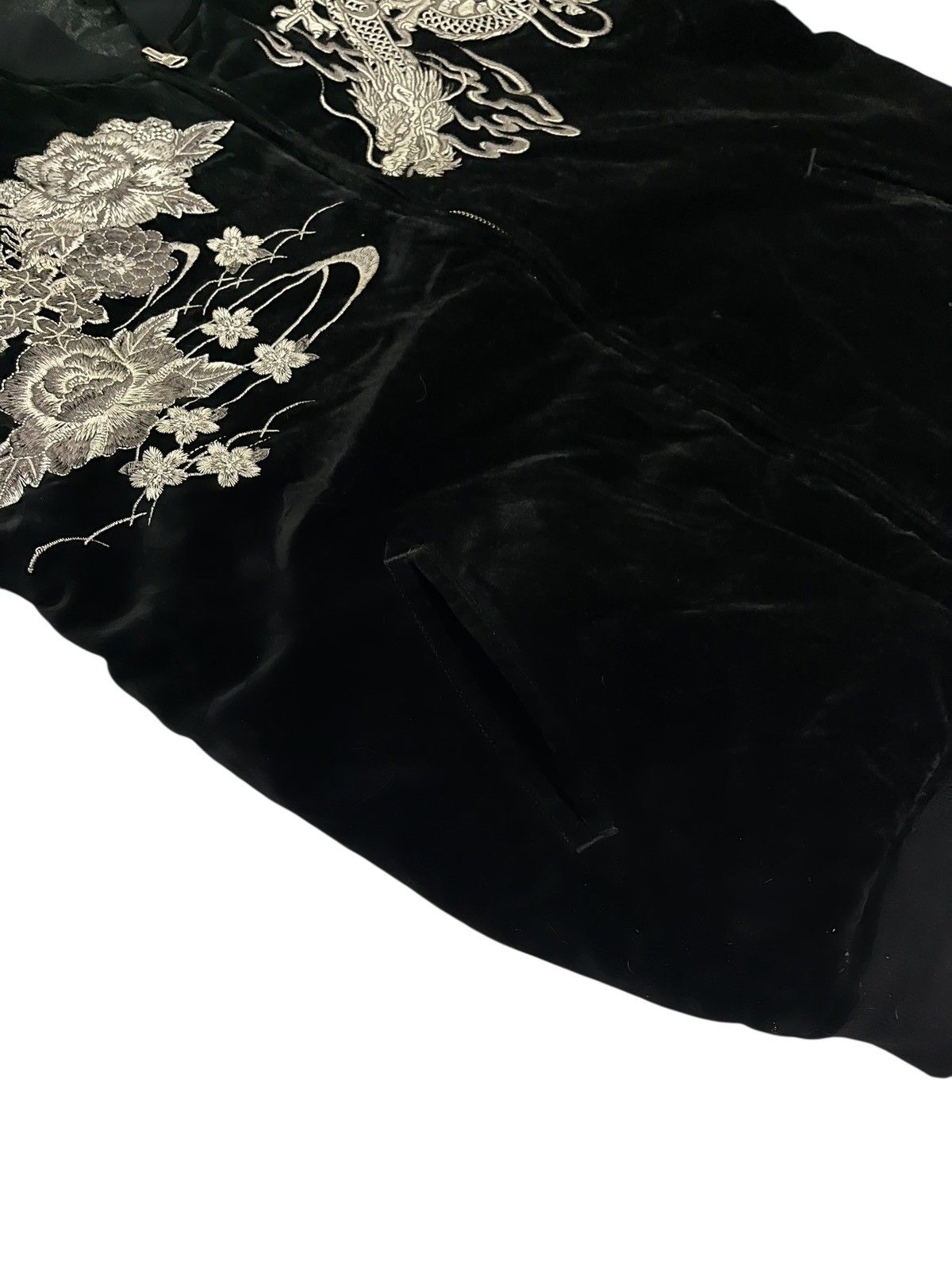 Beauty Beast × Designer × Japanese Brand Karakuri Tamashii Velour Reversible Velvet Sukajan Size US L / EU 52-54 / 3 - 7 Thumbnail