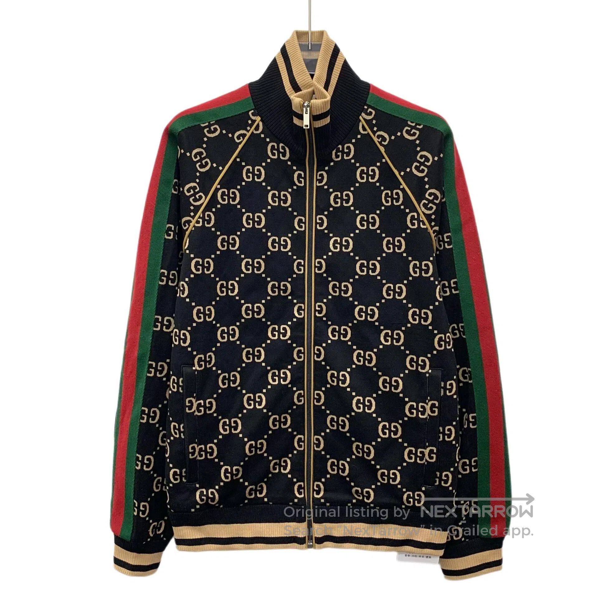 Gucci Guicci Color block logo jacquard full print cotton stand c Size US XS / EU 42 / 0 - 1 Thumbnail