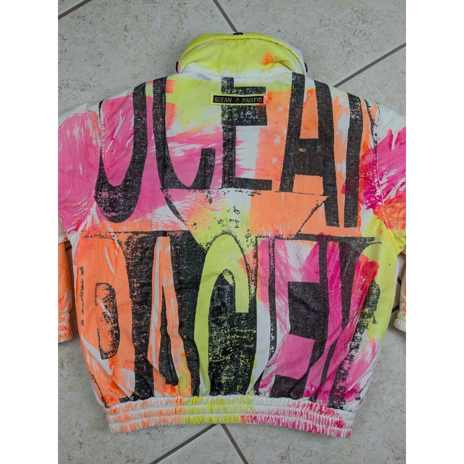 Ocean Pacific Vtg 80s Ocean Pacific OP 720 Airborne Neon Ski Jacket Hooded Size US L / EU 52-54 / 3 - 15 Thumbnail