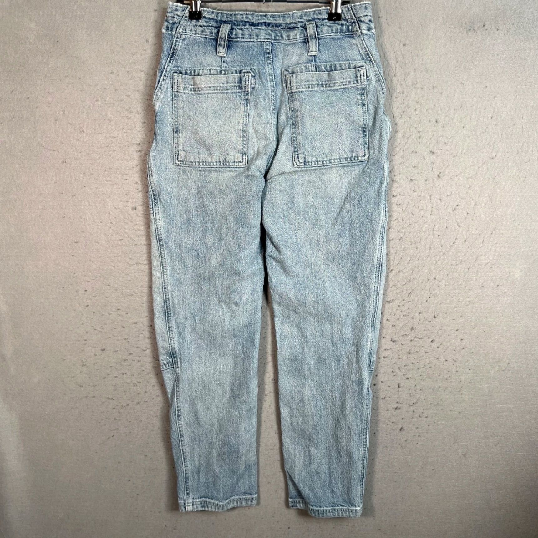 Vintage Pilcro Womens Size 27 High-Waist Tapered Leg Denim Carpenter Jeans Light Blue/Light Wash Size 27" / US 4 / IT 40 - 2 Thumbnail