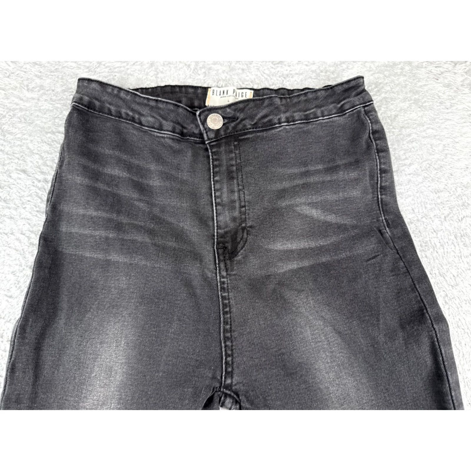 Free People Free People Jeans Women 24 Black Denim Flared High Rise Wide Leg 30 Inseam 24x30 Vintage No Size 42" / US 20 - 4 Thumbnail