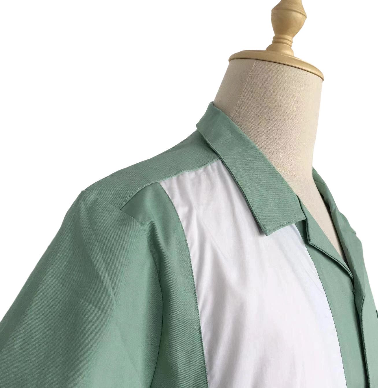 Other Vintage Casual Shirts Short Sleeve Cotton Mint-green Size US XL / EU 56 / 4 - 7 Thumbnail