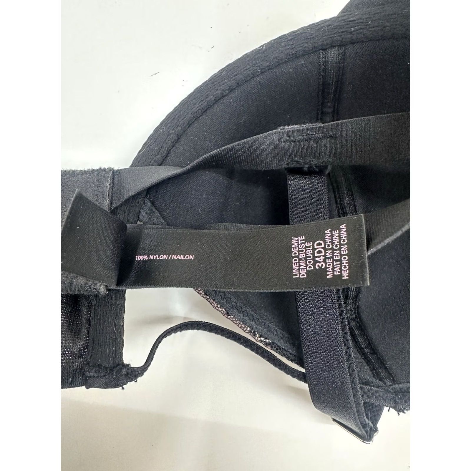 Victoria's Secret Victoria's Secret Bra 34DD Lined Demi Black Underwired T-Shirt Cup DD Womens lingerie Size ONE SIZE - 5 Thumbnail