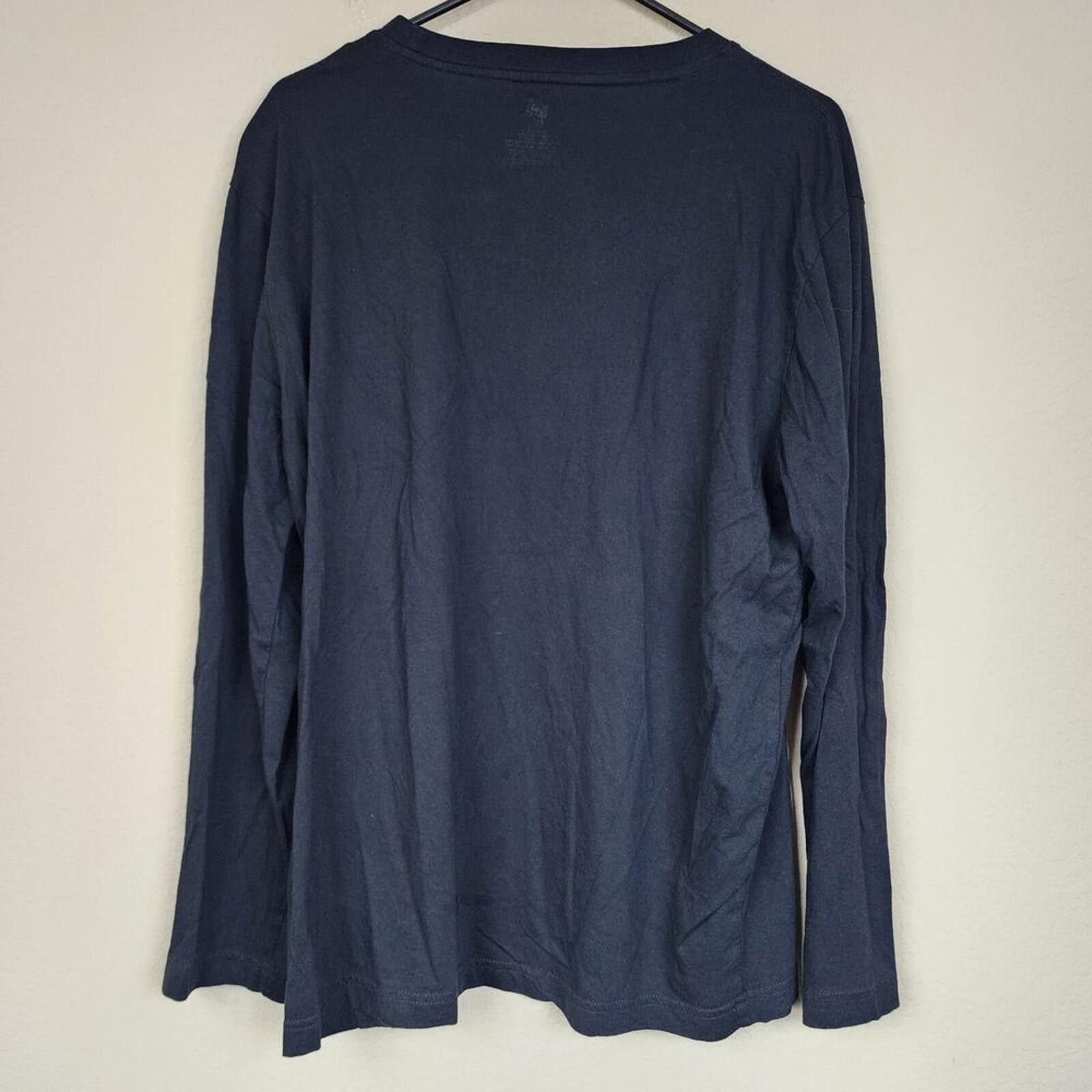 Hanes Large Black Long Sleeve Shirt Size US L / EU 52-54 / 3 - 3 Thumbnail