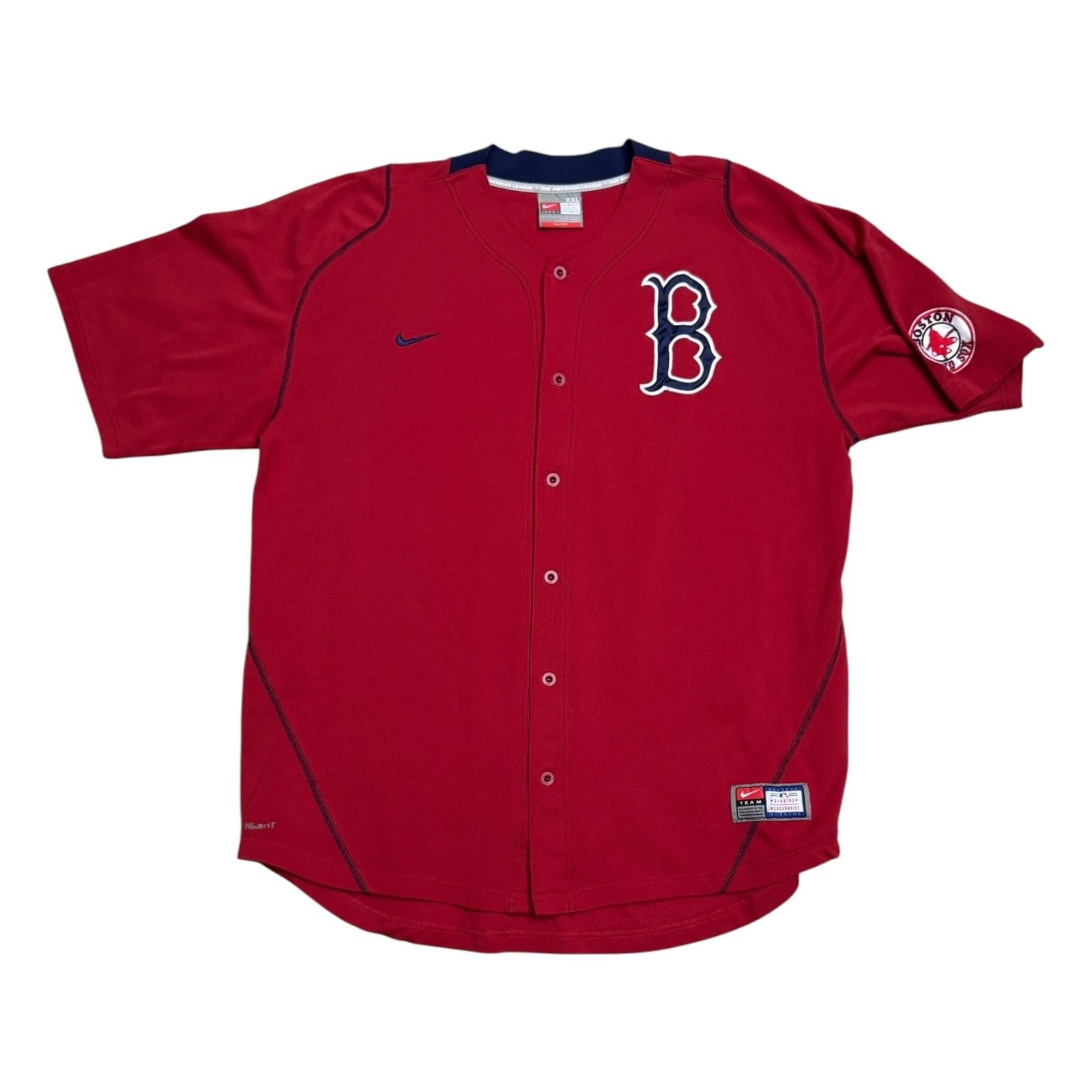 BOSTON RED SOX Vintage MLB Baseball NIKE Jersey 2XL