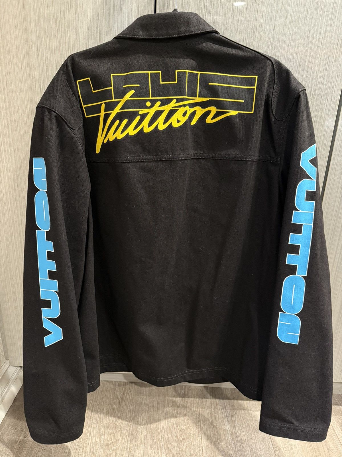 Louis Vuitton Louis Vuitton Racing Logos Denim Jacket Size US XL / EU 56 / 4 - 3 Thumbnail
