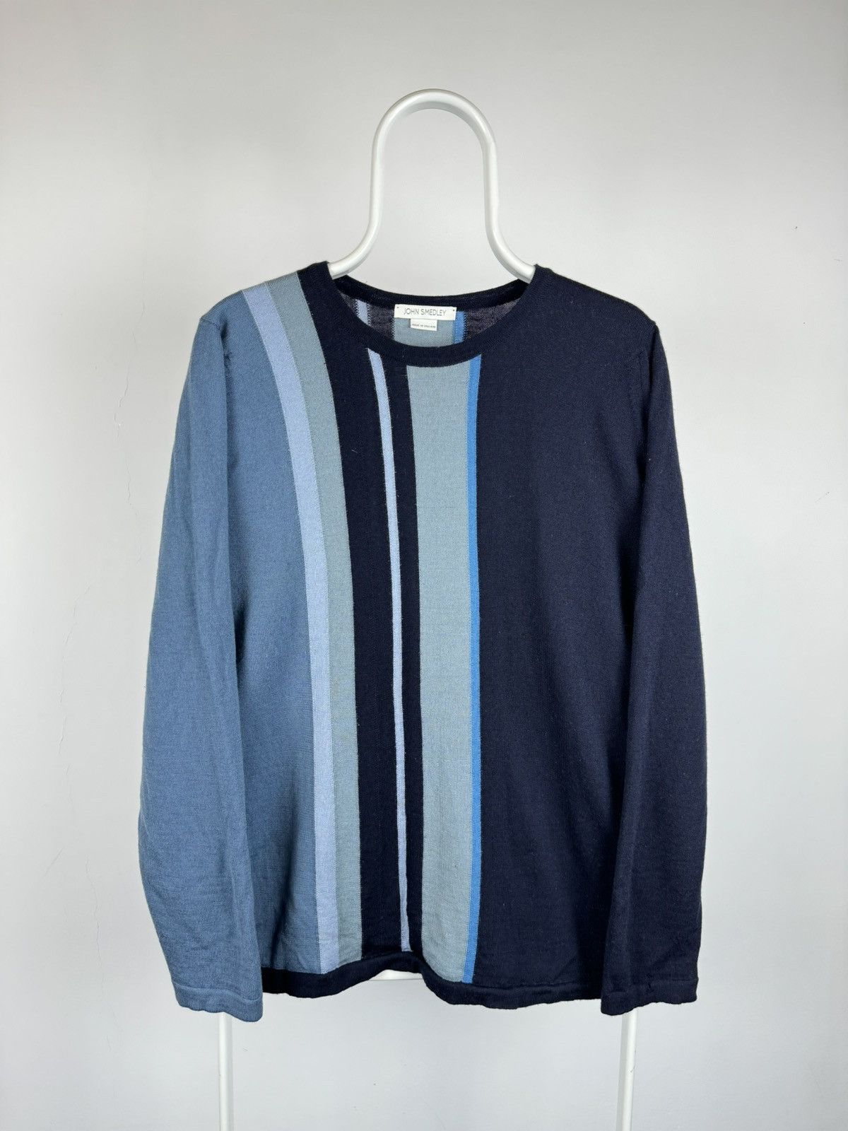 John Smedley John Smedley Striped Merino Wool Sweater Made in England Size US M / EU 48-50 / 2 - 1 Thumbnail