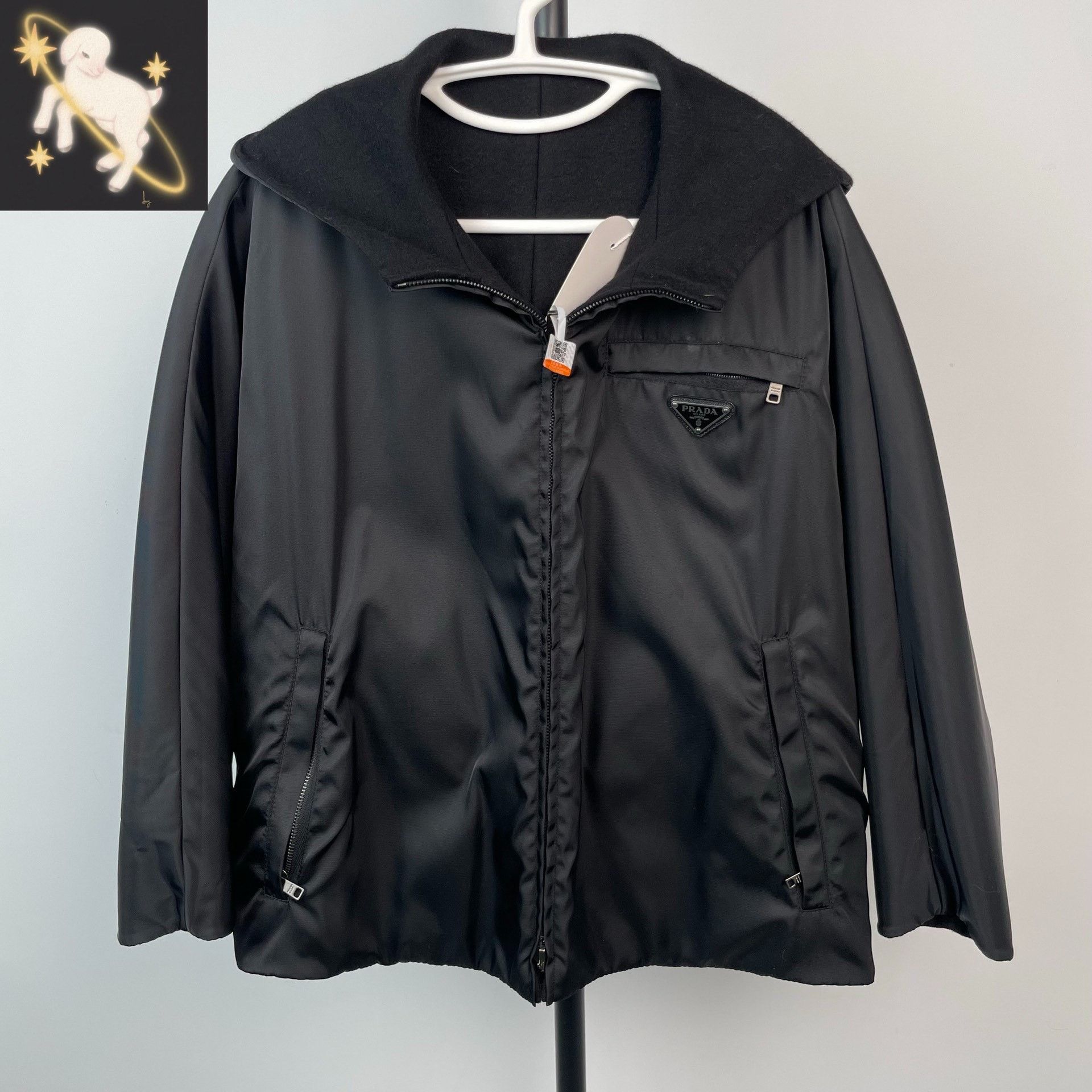 Prada Prada Nylon Black Light Jacket 38 Men Size US S / EU 44-46 / 1 - 1 Thumbnail