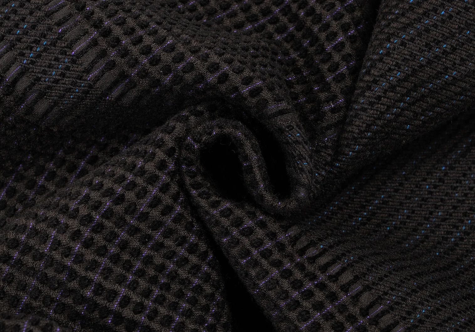 Issey Miyake A-POC Dyed Pile Weave Pants in Black, Blue, and Purple Size US 36 / EU 52 - 11 Thumbnail