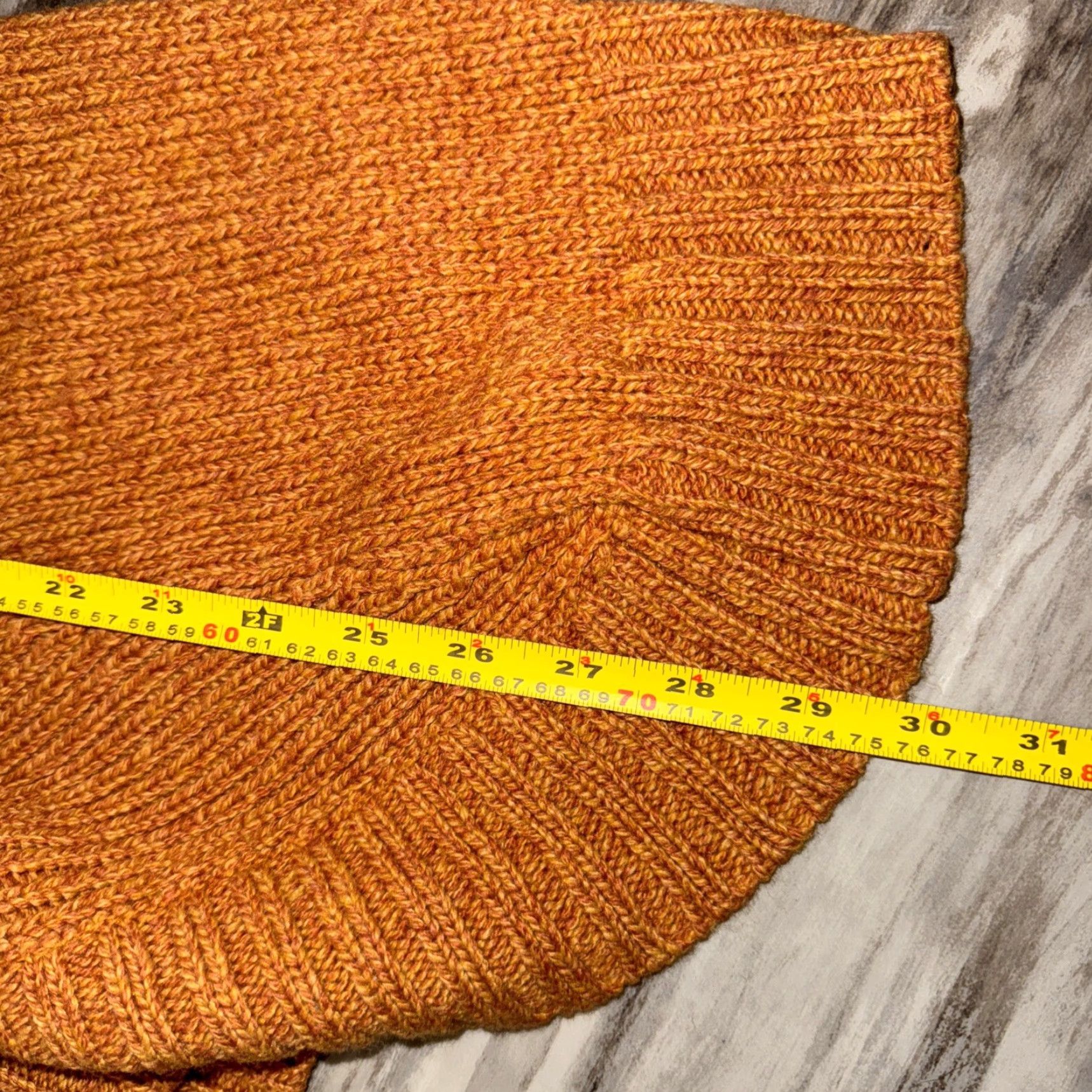 Merona Merona Cardigan Sweater Women L Dark Mustard Orange Open Knit Long Sleeve Wool Acrylic Solid Collar - Regular Fit - Fall Spring Winter Size L / US 10 / IT 46 - 8 Thumbnail