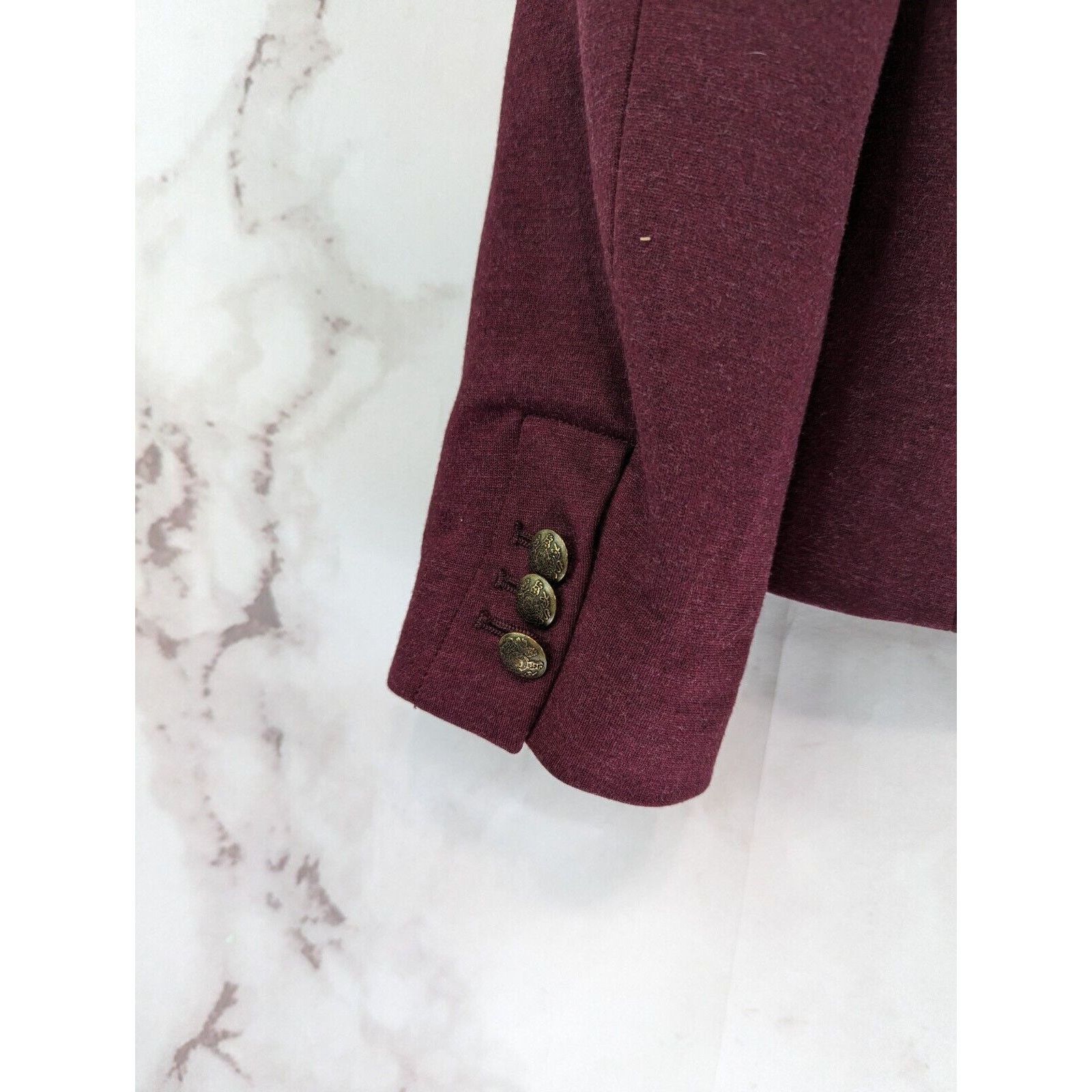J.Crew J Crew Blazer Womens 8 Medium Red 2 Button Jacket Stretch Size M / US 6-8 / IT 42-44 - 12 Thumbnail