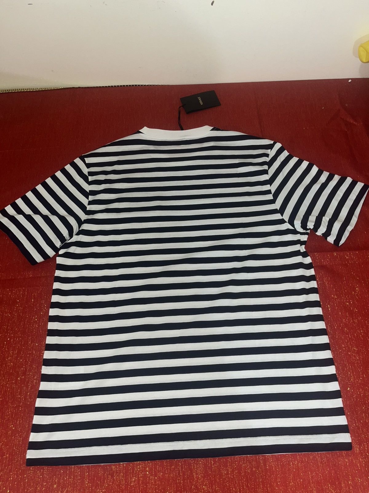 Versace Versace Striped T-Shirt Sz L Size US L / EU 52-54 / 3 - 13 Thumbnail