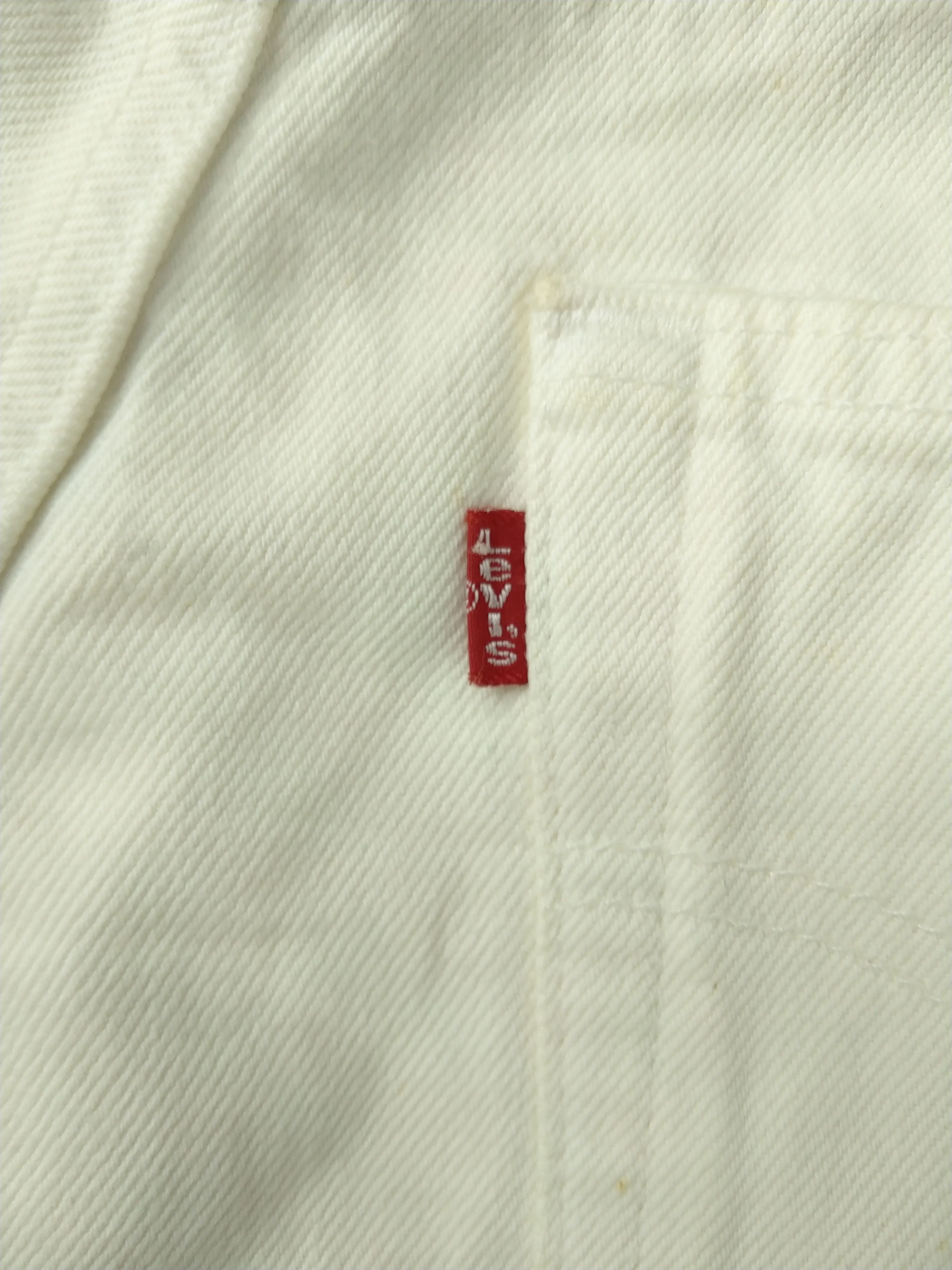 Levi's 90s White Vintage Levi's 501 Denim 27x31.5 -JN427 Size US 27 - 9 Thumbnail