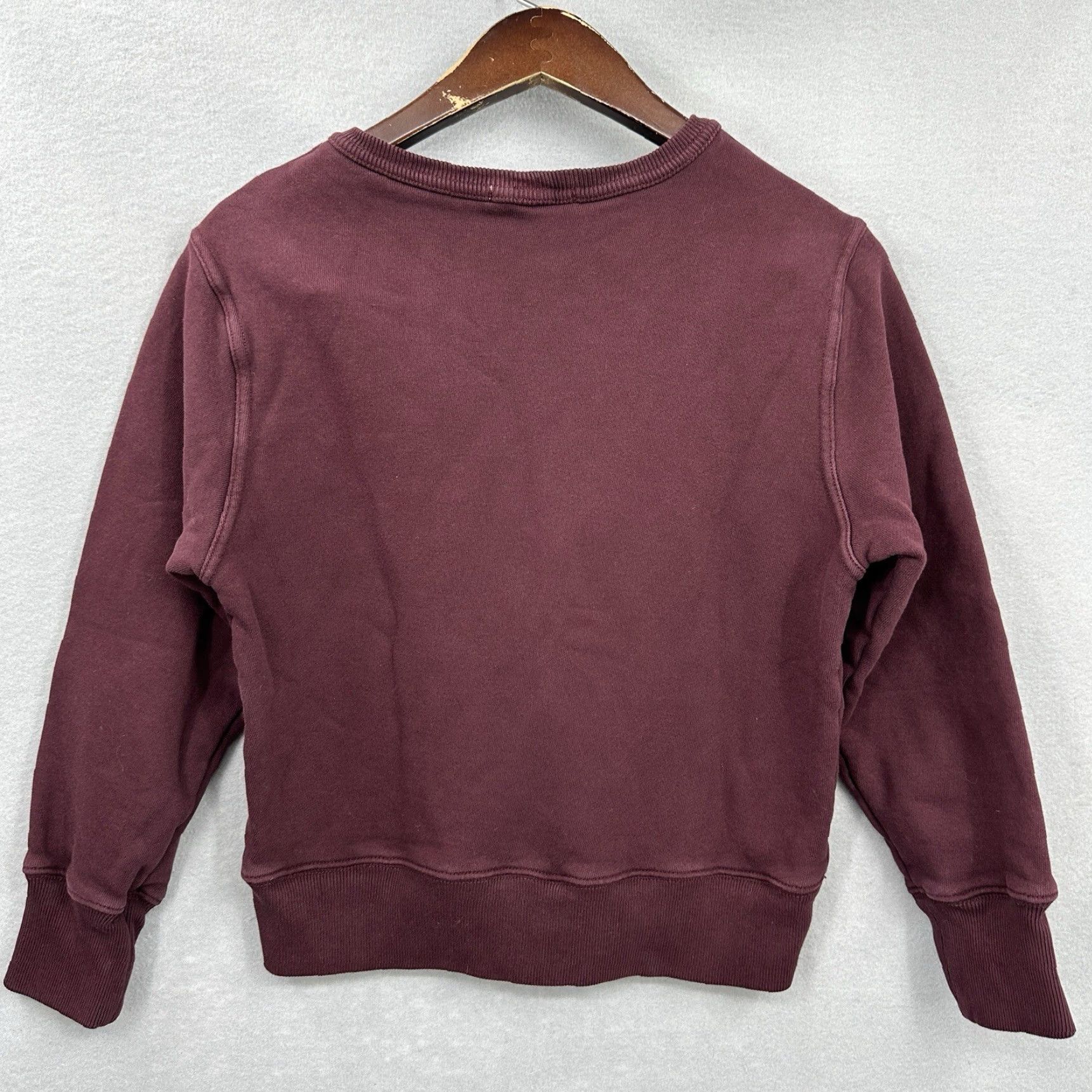 Agolde Agolde Sweatshirt Womens Small Long Sleeve Terry Fleece Pullover Purple City Modern 90s Mens Womens Size S / US 4 / IT 40 - 4 Thumbnail