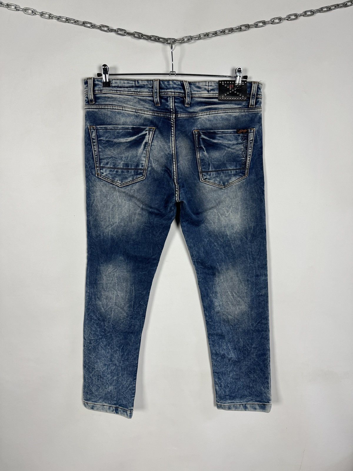 Ed Hardy Ed Hardy Blue Faded Jeans Straight Fit Denim Pants Sz 36-38 Size US 36 / EU 52 - 15 Thumbnail