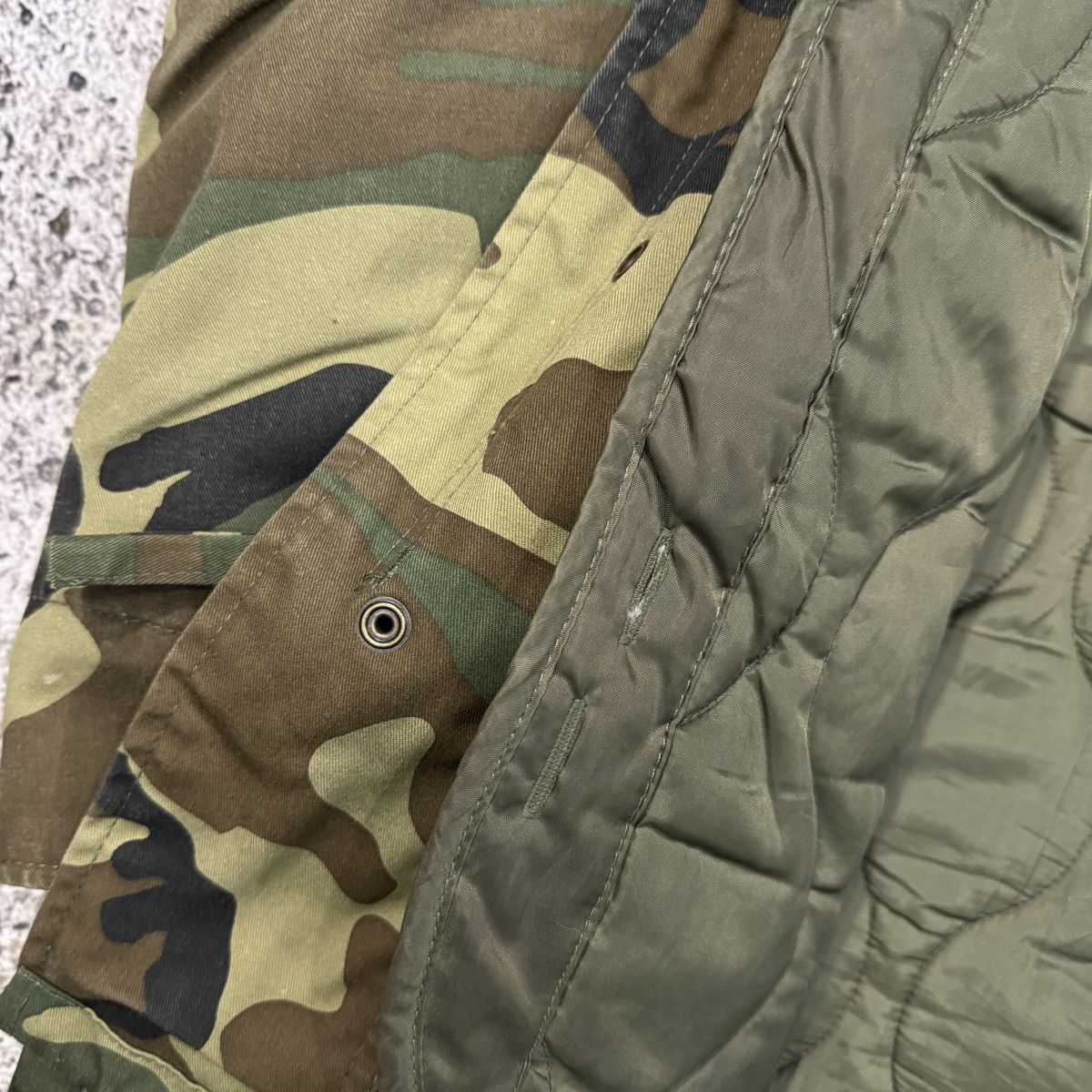 Vintage Vintage Heavyweight Camo Parka Jacket ERD Grunge Chrome Size US L / EU 52-54 / 3 - 11 Thumbnail