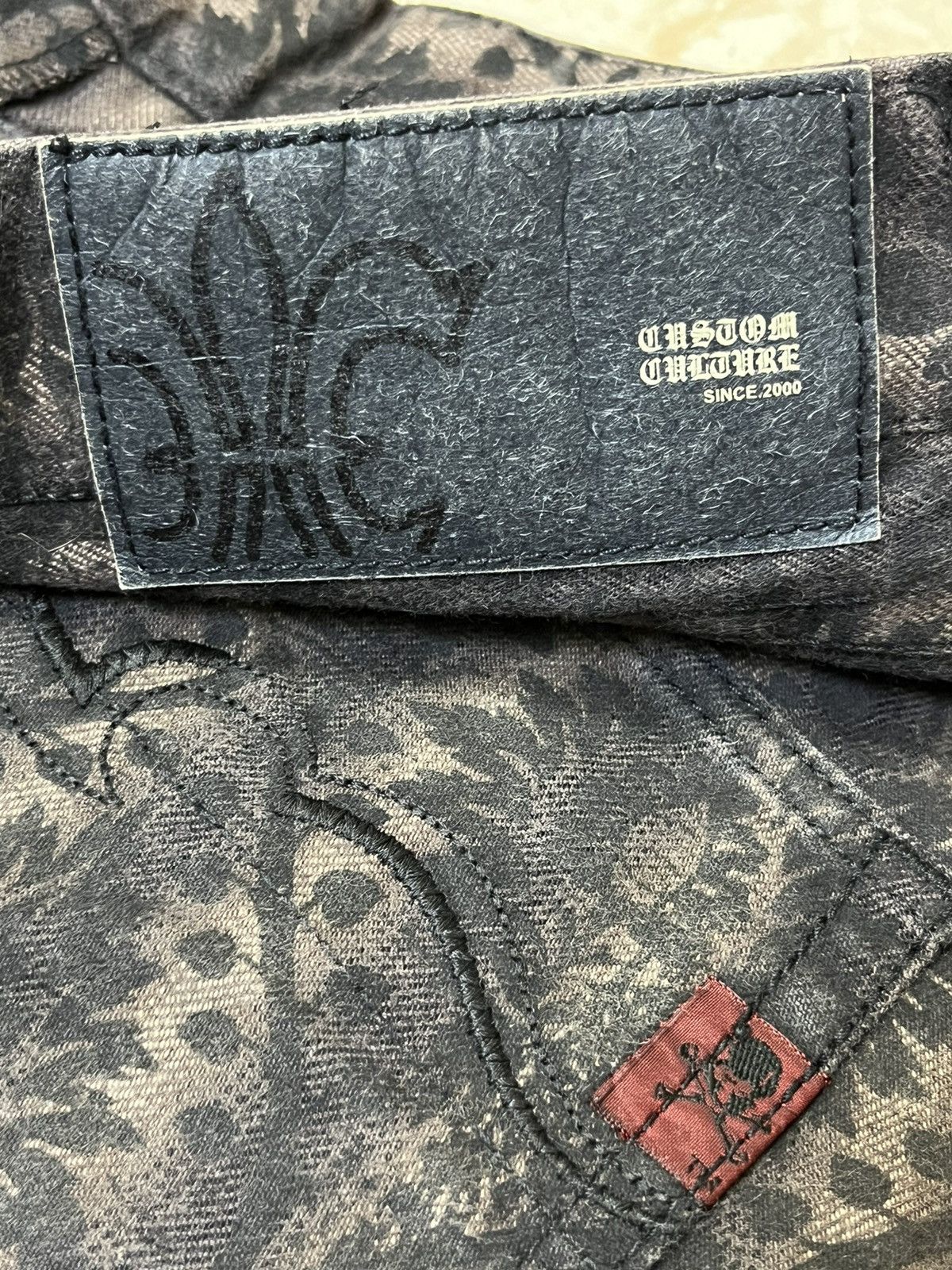 Japanese Brand SICK Y2K JAPANESE CULT CUSTOM CULTURE LOW RISE FLARED JEAN Size US 29 - 15 Thumbnail