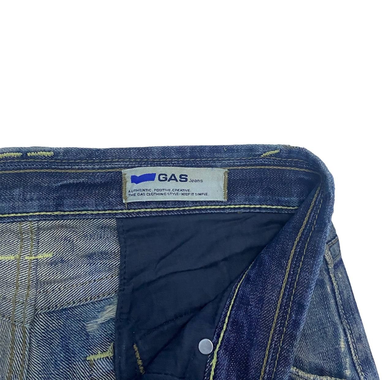 GAS Gas Distressed Denim Selvedge (Z09) waist 32 Size US 32 / EU 48 - 5 Thumbnail