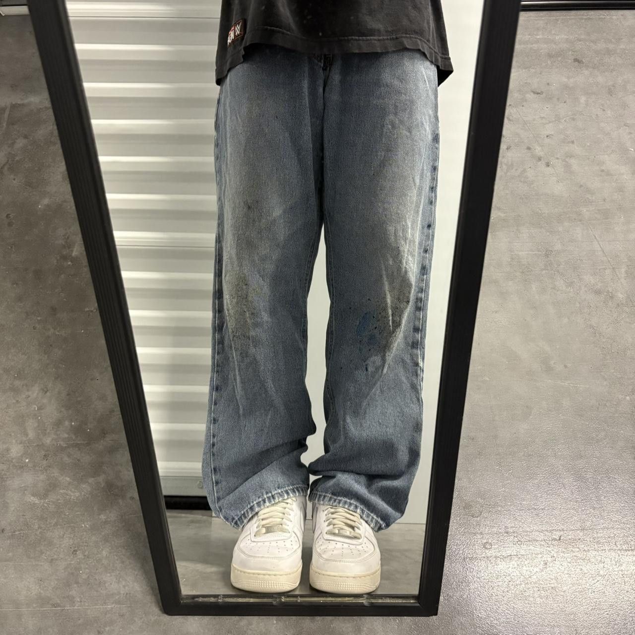 Vintage Crazy Vintage Y2K/2000s Baggy Skater Medium Blue Wash Denim Jeans! Size US 36 / EU 52 - 1 Thumbnail