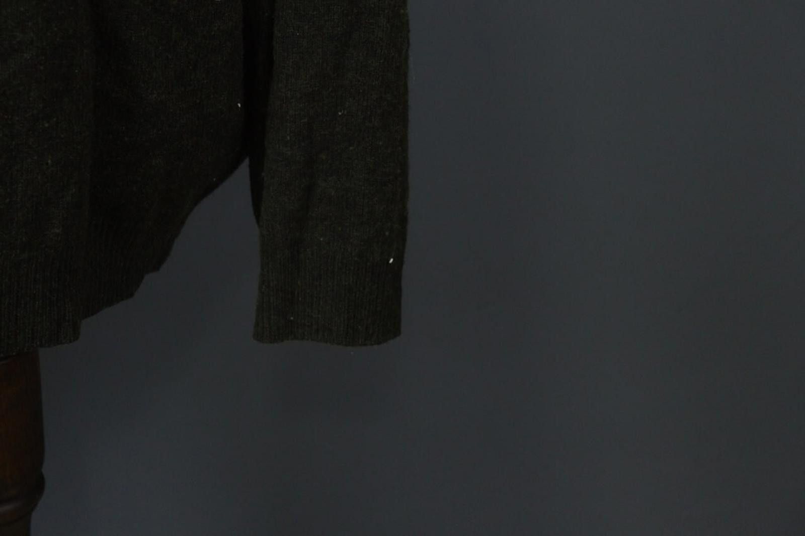 Fjallraven Fjällräven Green 100% Wool Knitted V-Neck Sweater Size 2XL Size US XXL / EU 58 / 5 - 4 Thumbnail