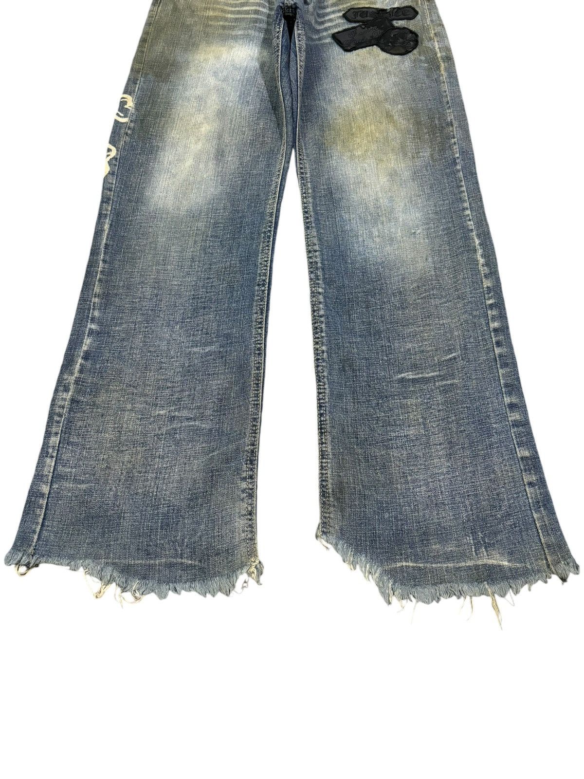 Seditionaries Vintage Japanese Brand Rusty Mud Wash Skull Punk Style Jeans Size US 30 / EU 46 - 8 Thumbnail