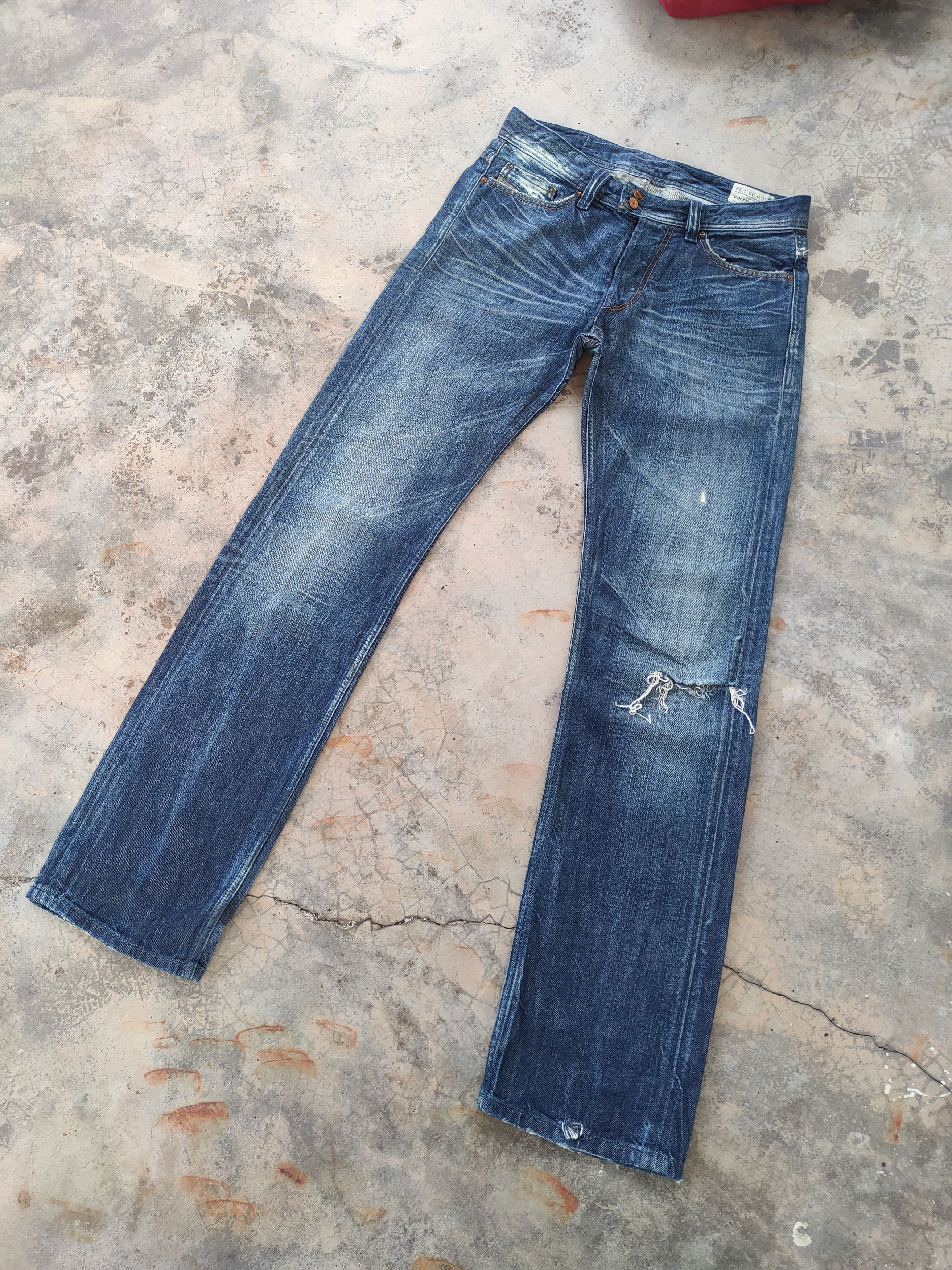 Diesel W31×34 VINTAGE DIESEL FADED RIPPED JEANS DENIM PANTS Size US 31 - 2 Thumbnail