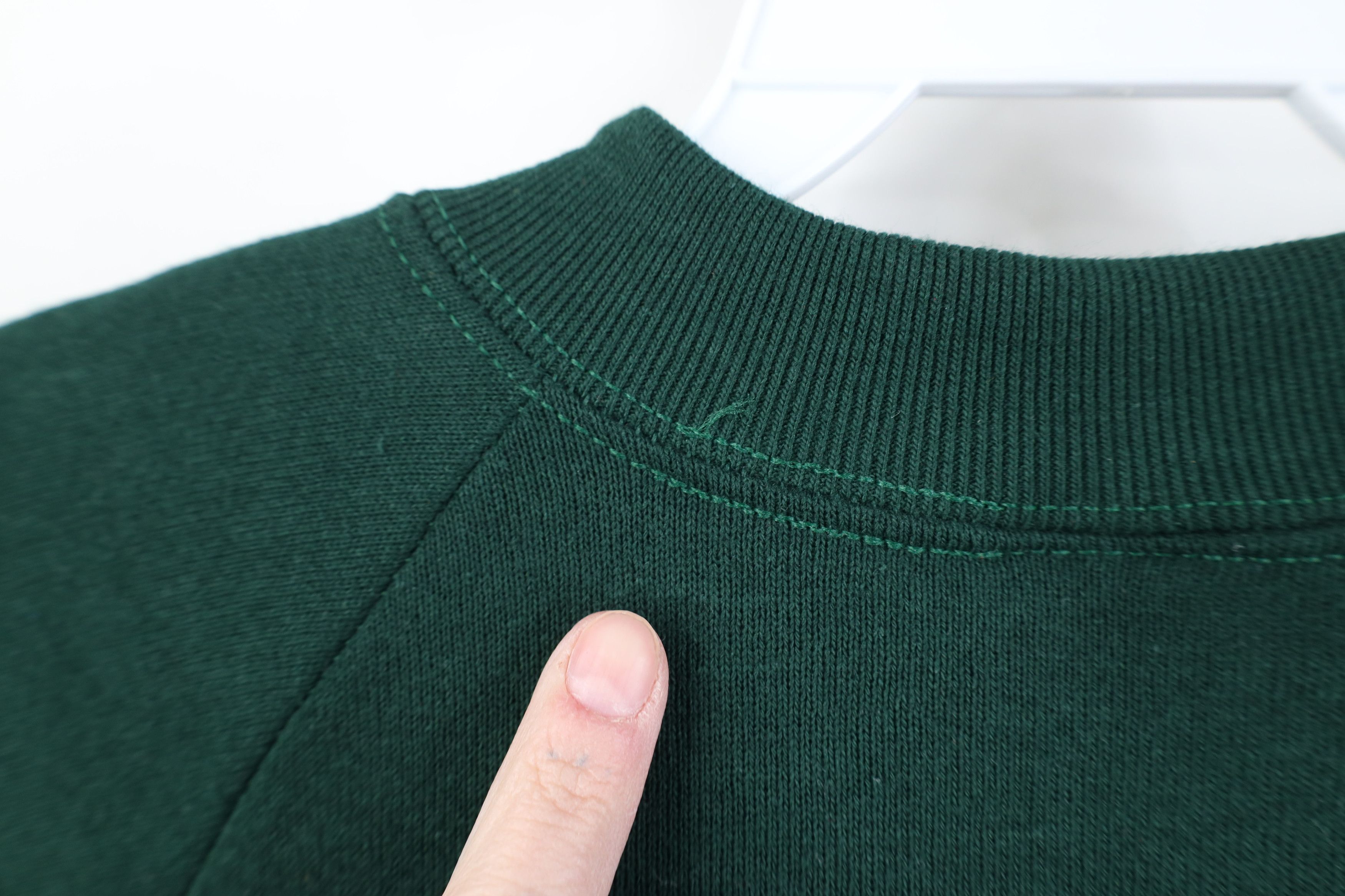 Vintage Vintage 90s Streetwear Crewneck Sweatshirt Hunter Green USA Size XL / US 12-14 / IT 48-50 - 8 Thumbnail
