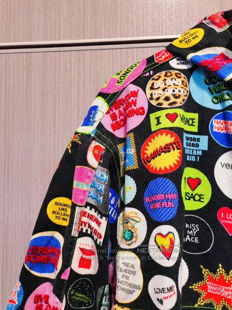 Versace Versace Badge print jacket coat Size US XL / EU 56 / 4 - 2 Thumbnail
