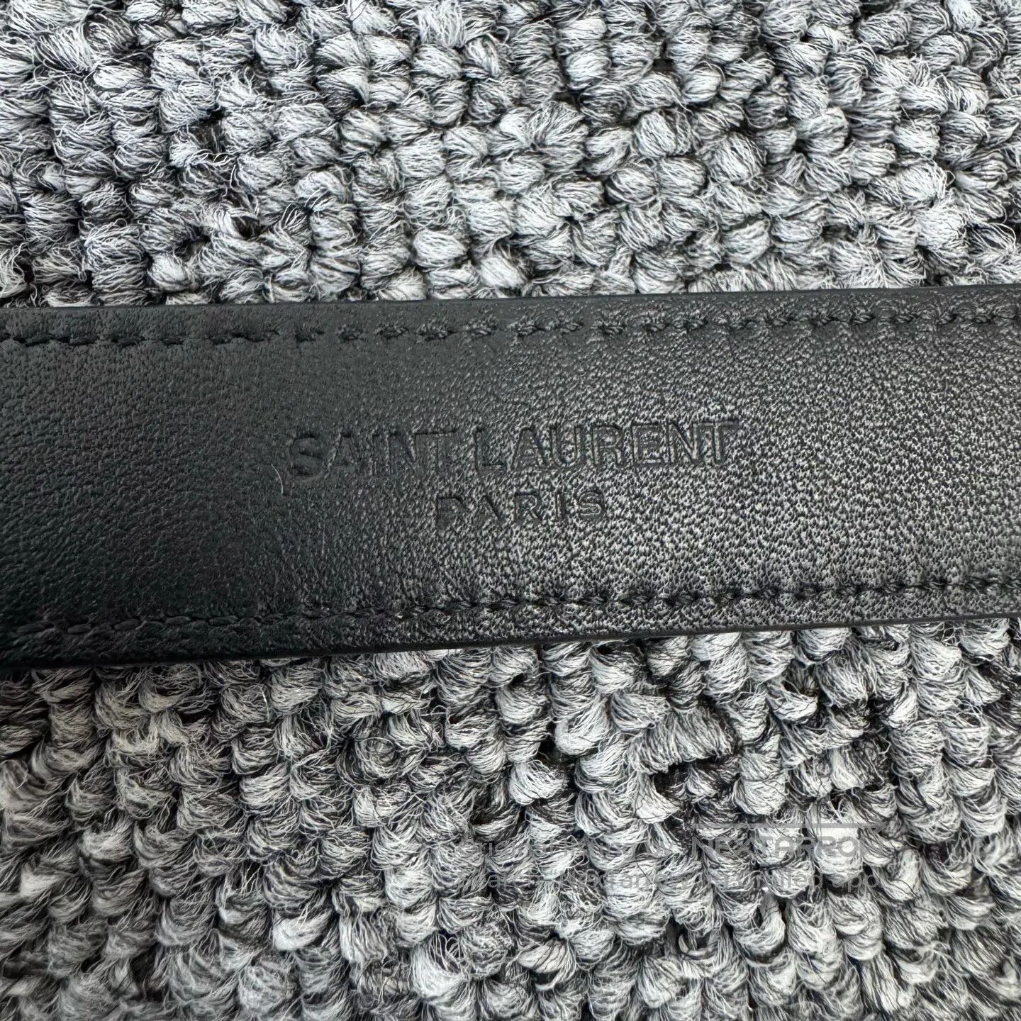 Saint Laurent Paris Saint Laurent Paris Black buckle, letter logo, thin strap| Size ONE SIZE - 7 Thumbnail