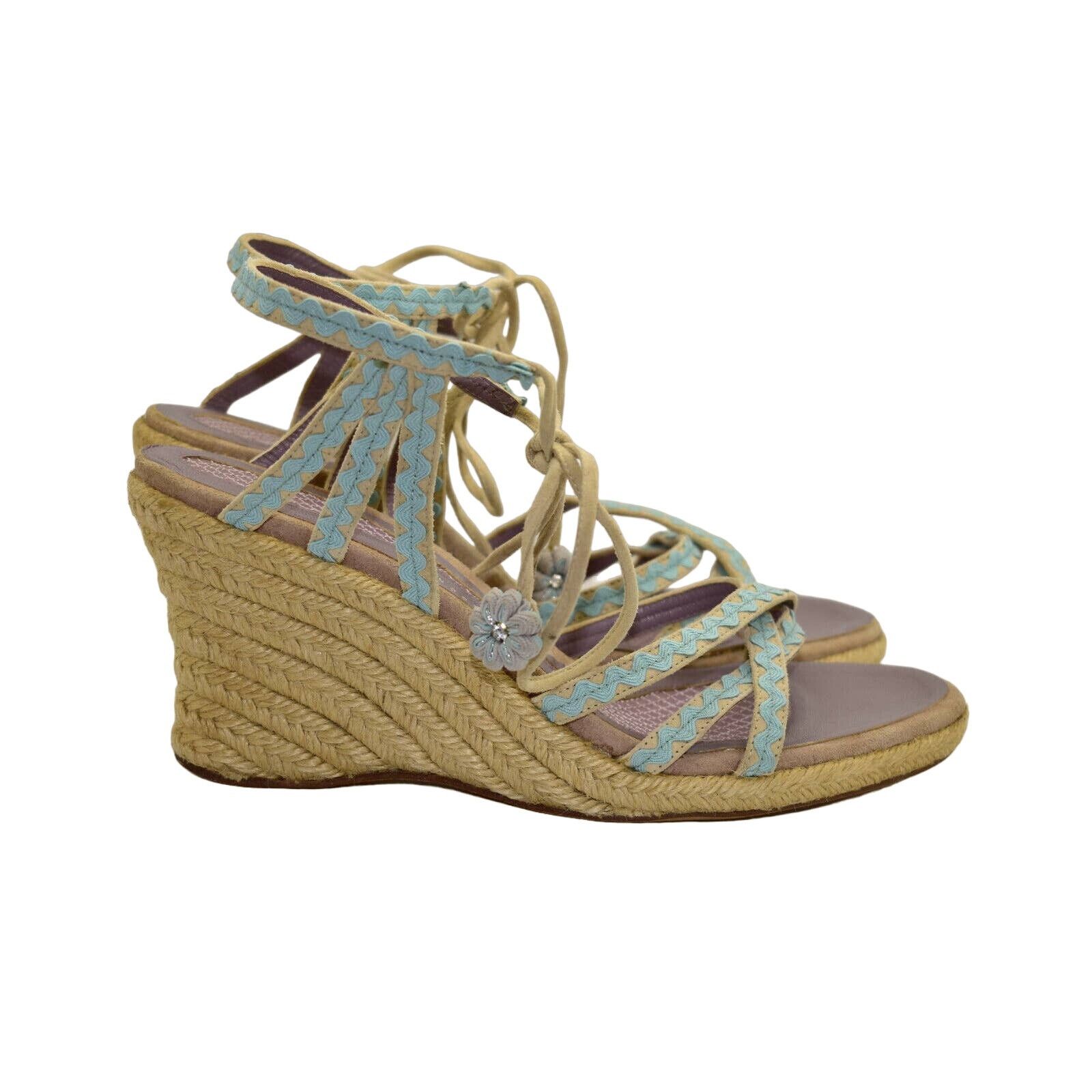 Anya Hindmarch NEW ANYA HINDMARCH Strappy Espadrille Sandal Shoe Sz 40 $435 Size US 10 / IT 40 - 3 Thumbnail
