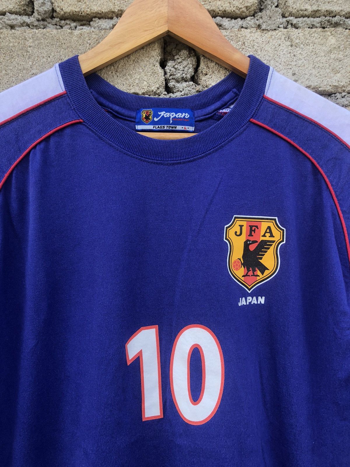 Japanese Brand × Vintage vintage JFA Japan Football Nakamura #10 Tshirts Size US L / EU 52-54 / 3 - 3 Thumbnail