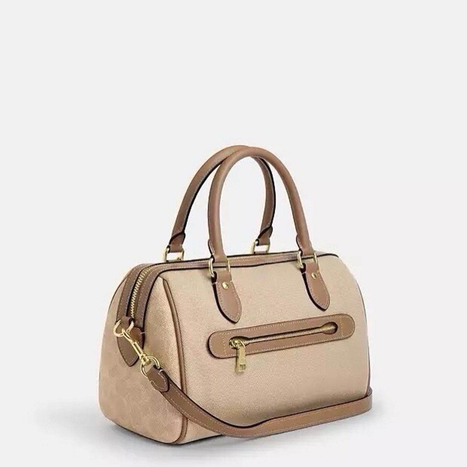 Coach NWT COACH Rowan Satchel Bag Block Dark Natural Multi CAK58 Size ONE SIZE - 8 Thumbnail